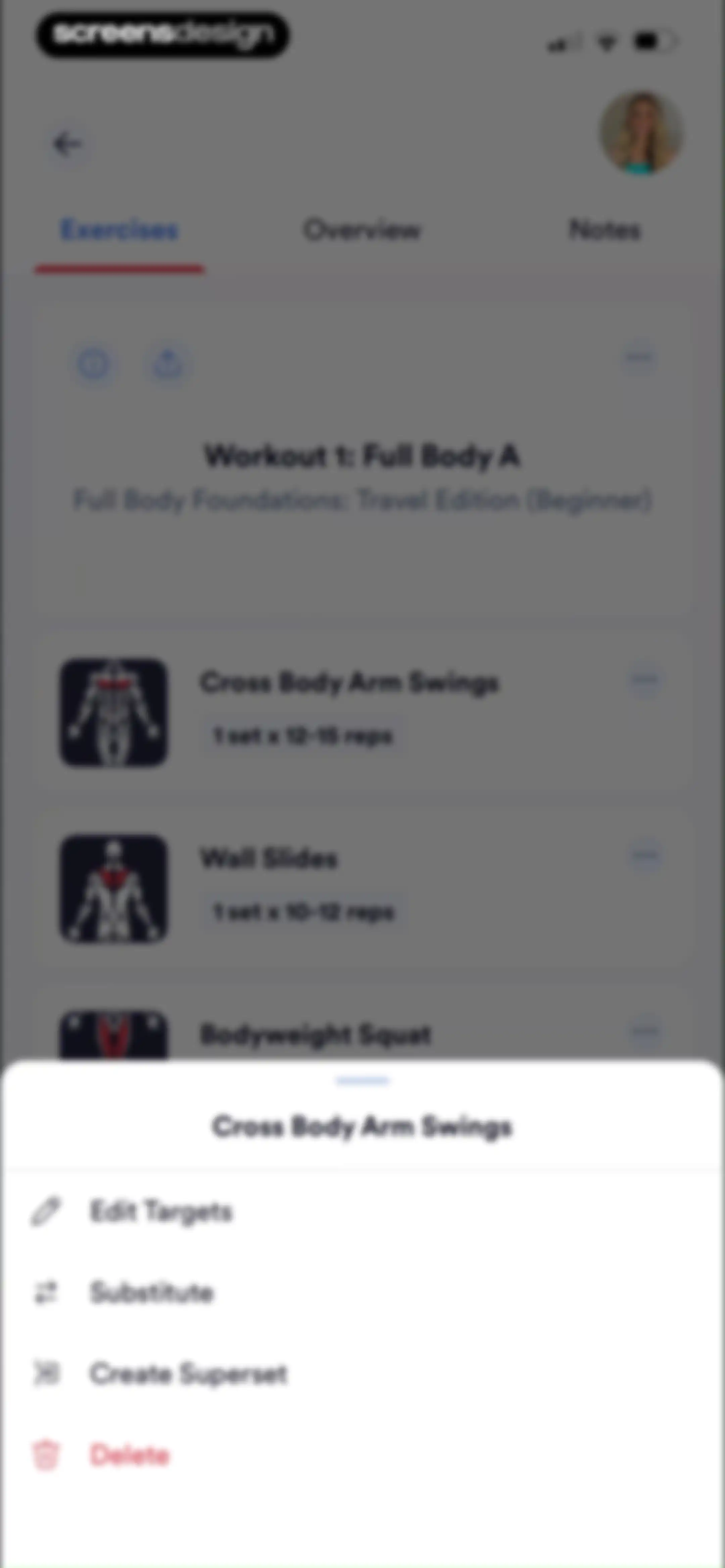 Caliber: Strength Training screen 140