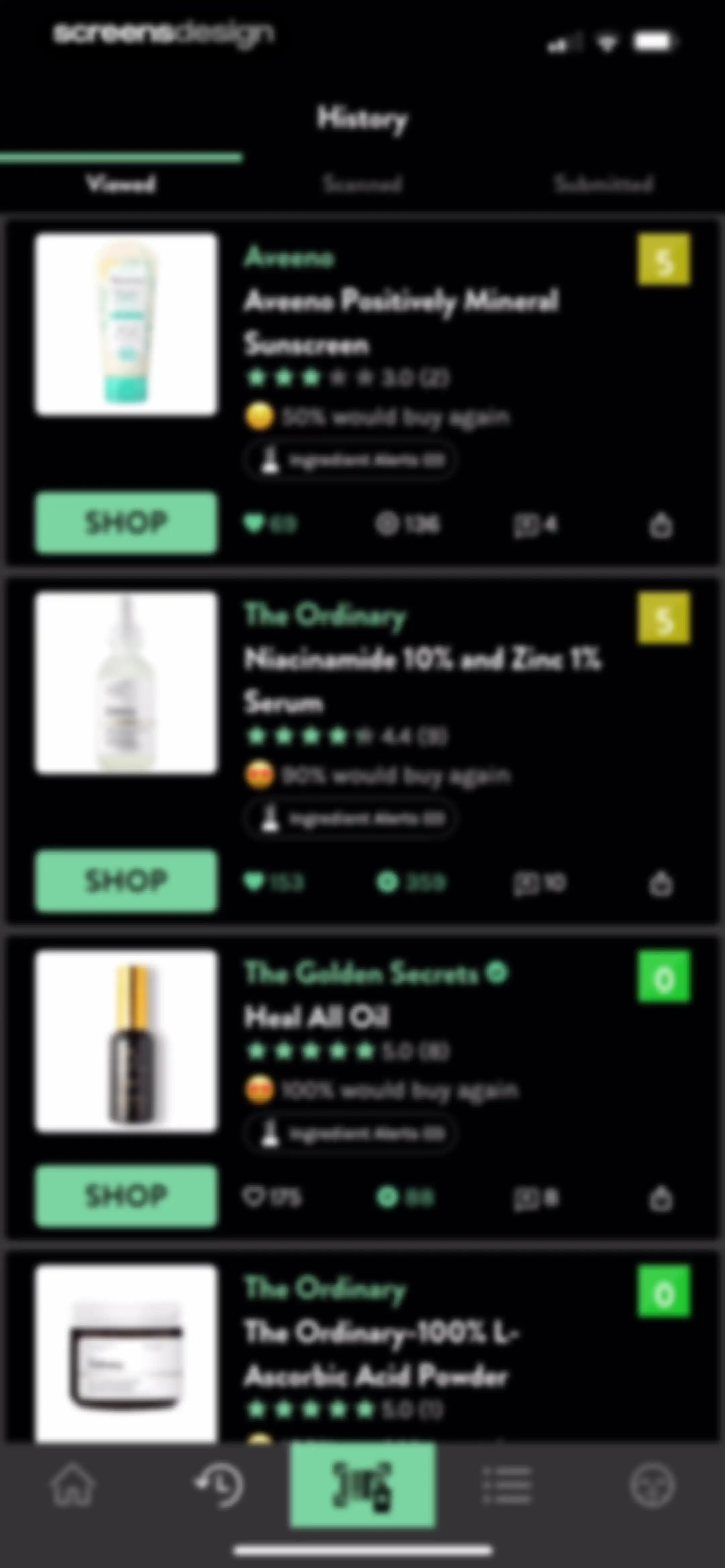 Think Dirty – Shop Clean screen 105