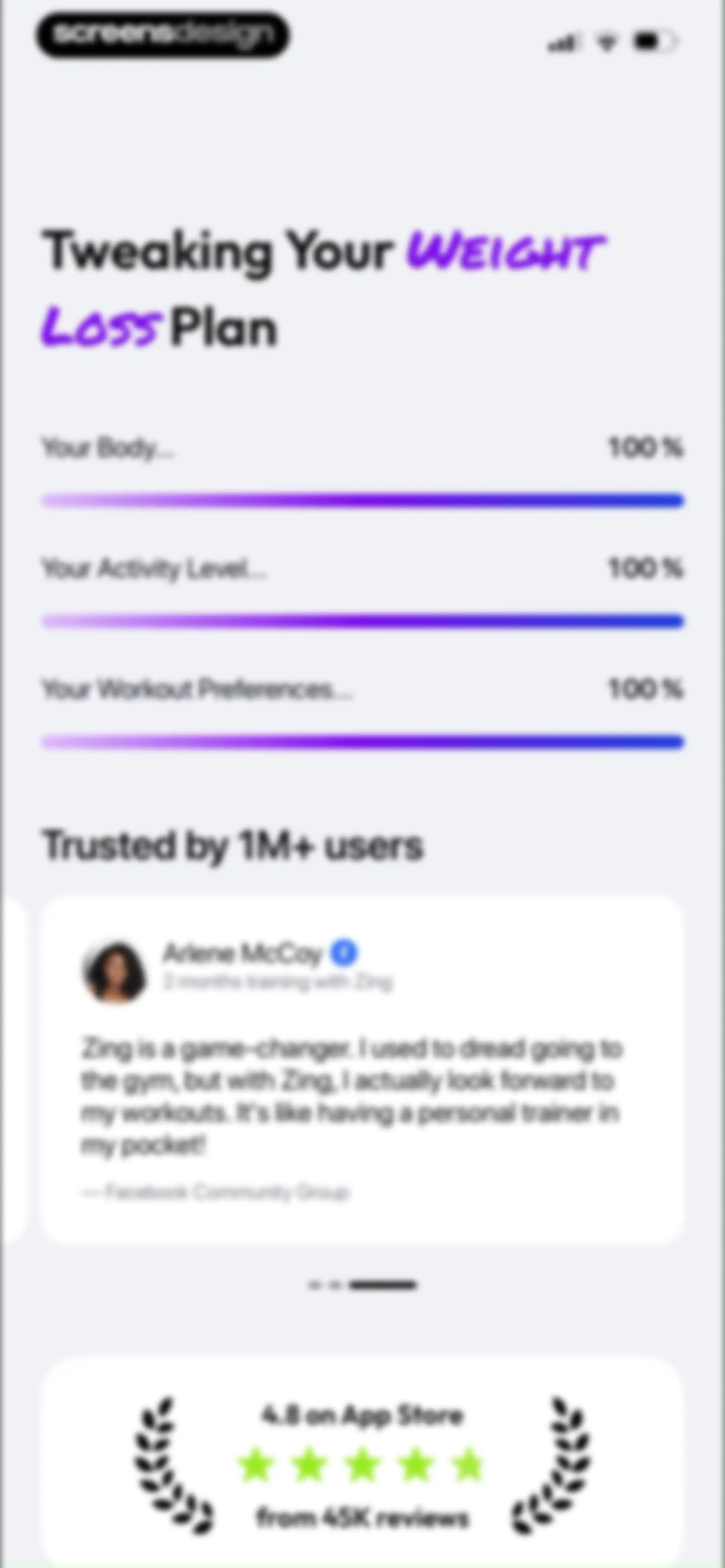 Zing AI: Home & Gym Workouts screen 49
