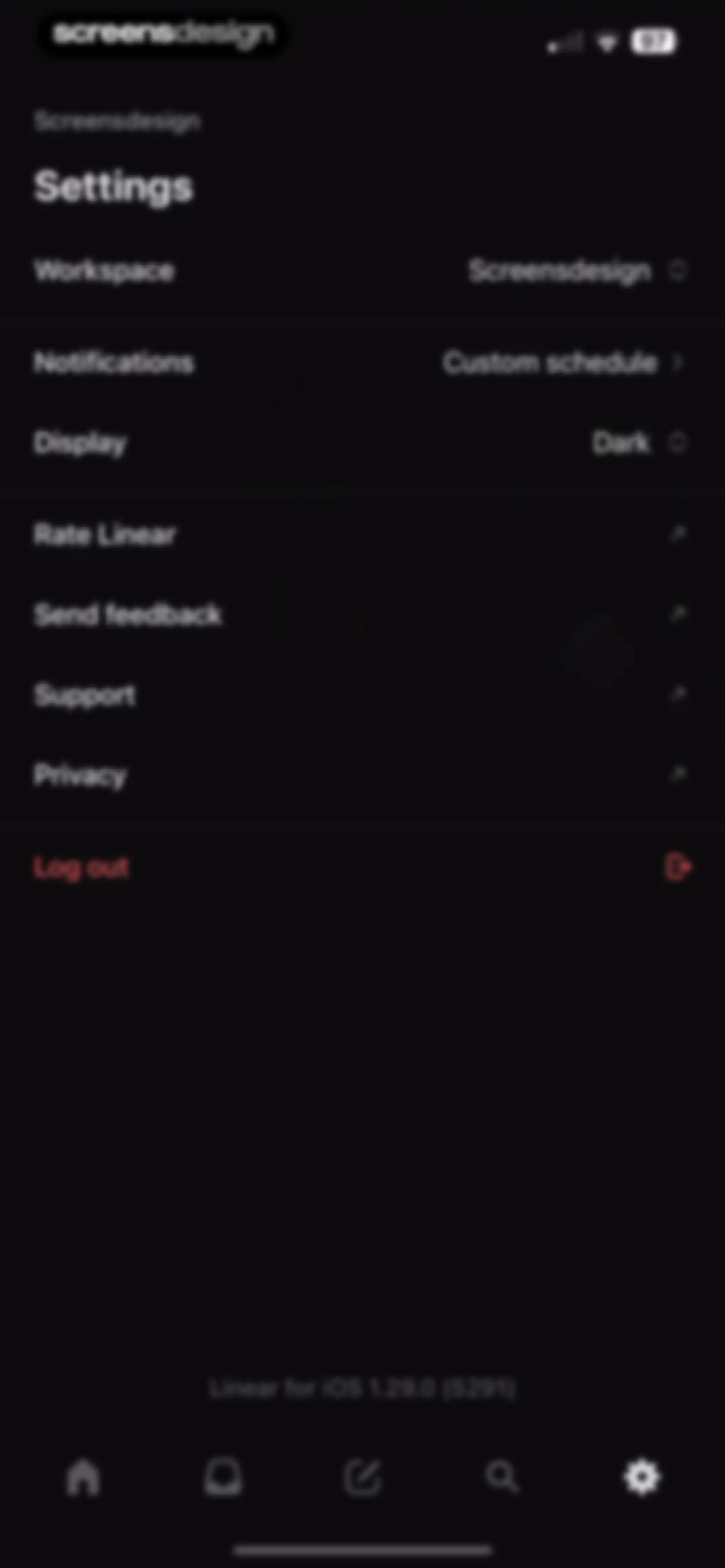 Linear Mobile screen 85