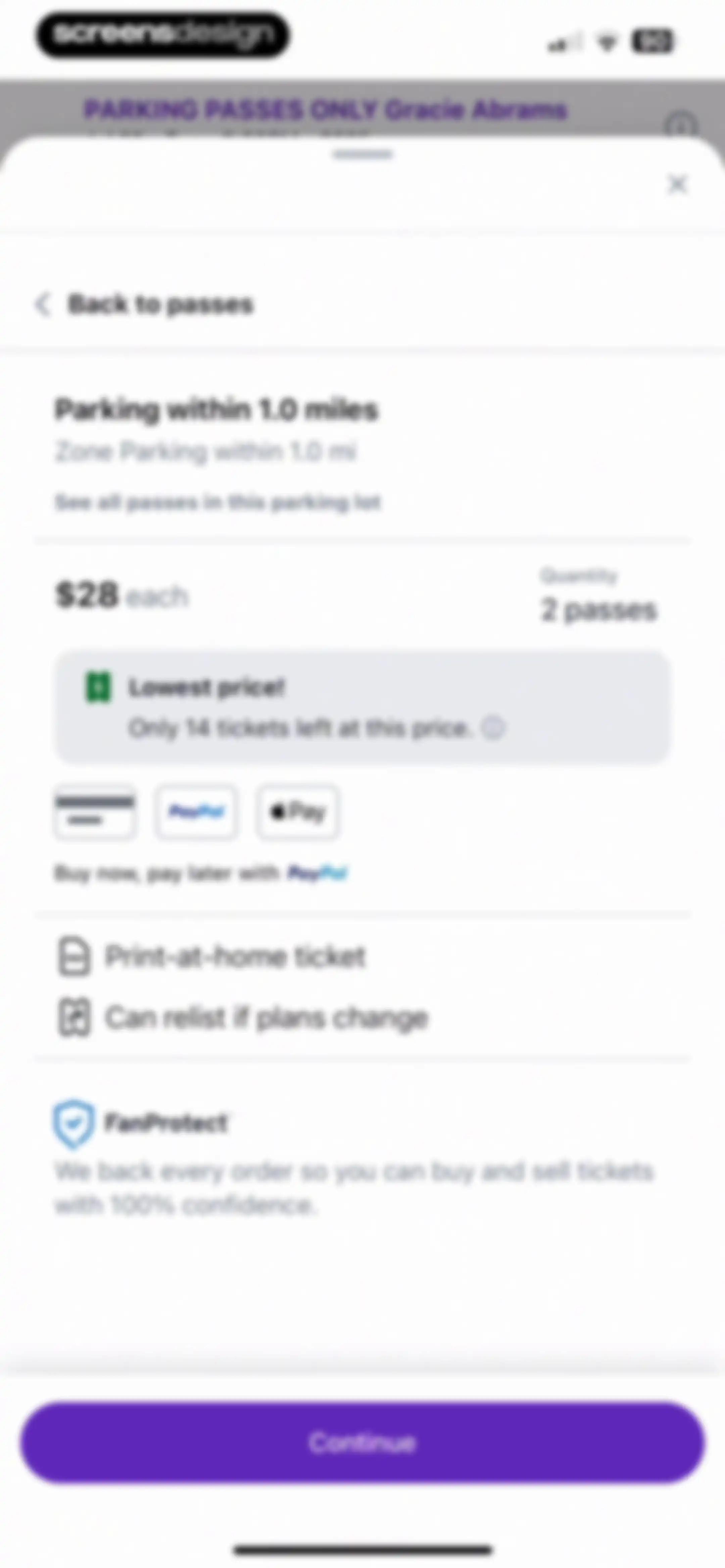 StubHub: Event Tickets screen 47