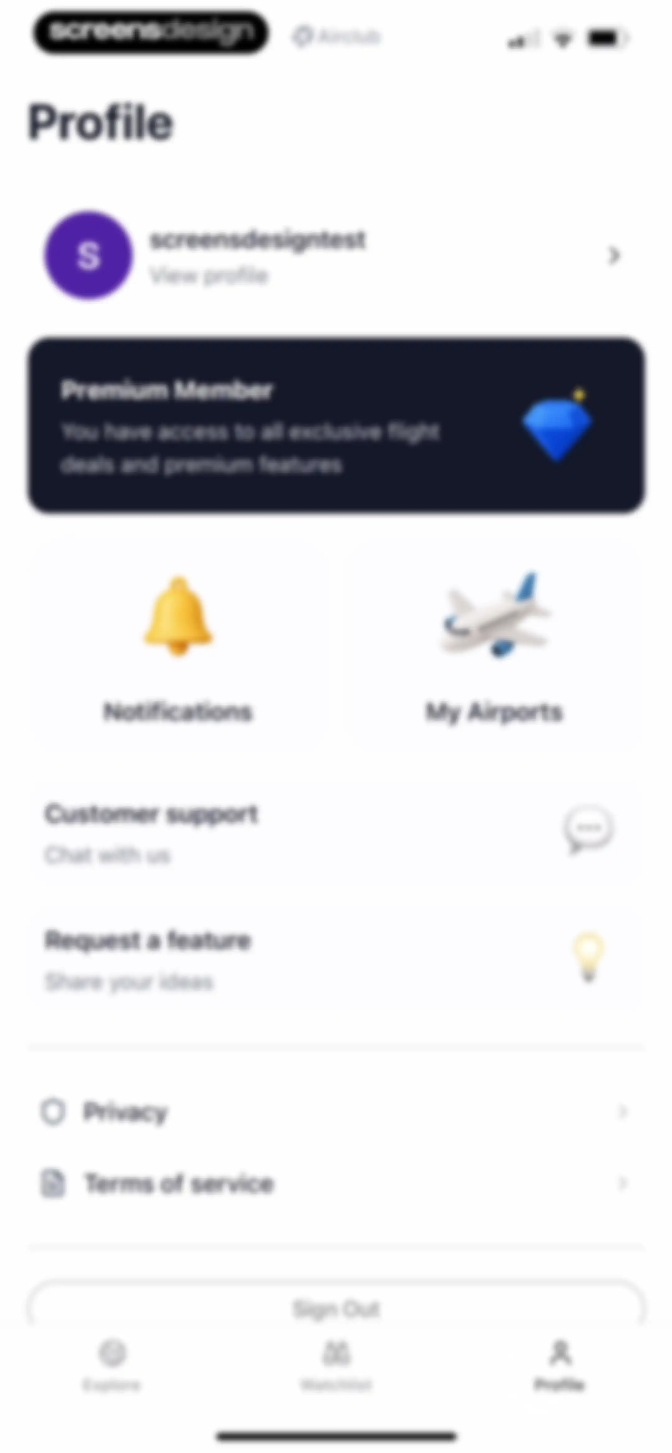 Airclub - Flight Deals screen 73