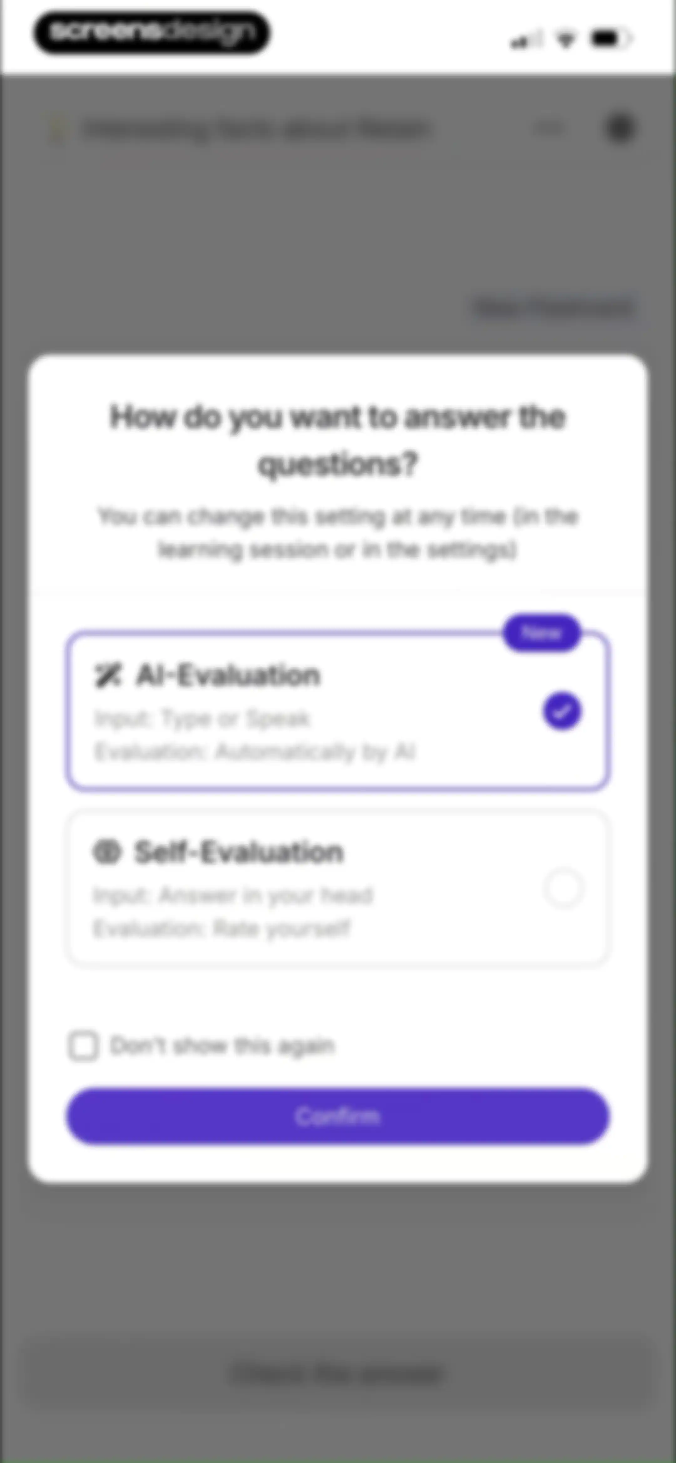 Retain Cards: AI Flashcards screen 135