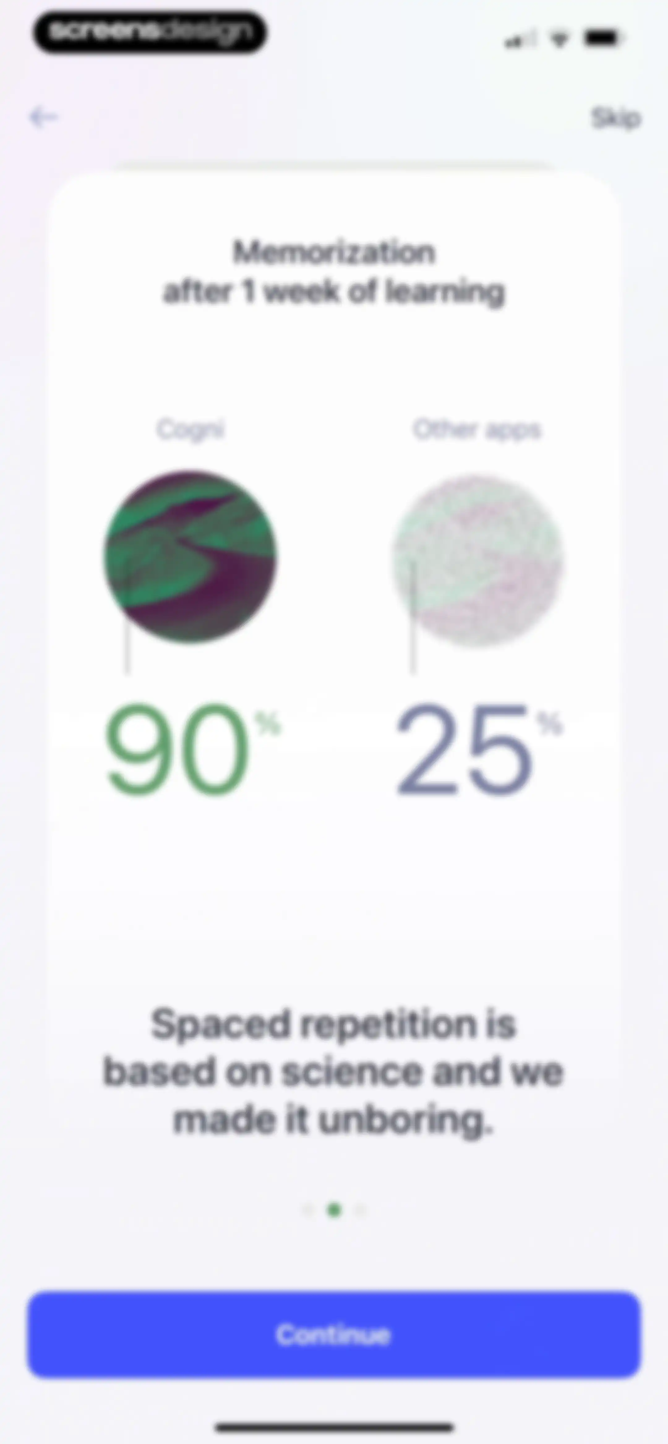 Cogni: Flashcards Learning screen 2