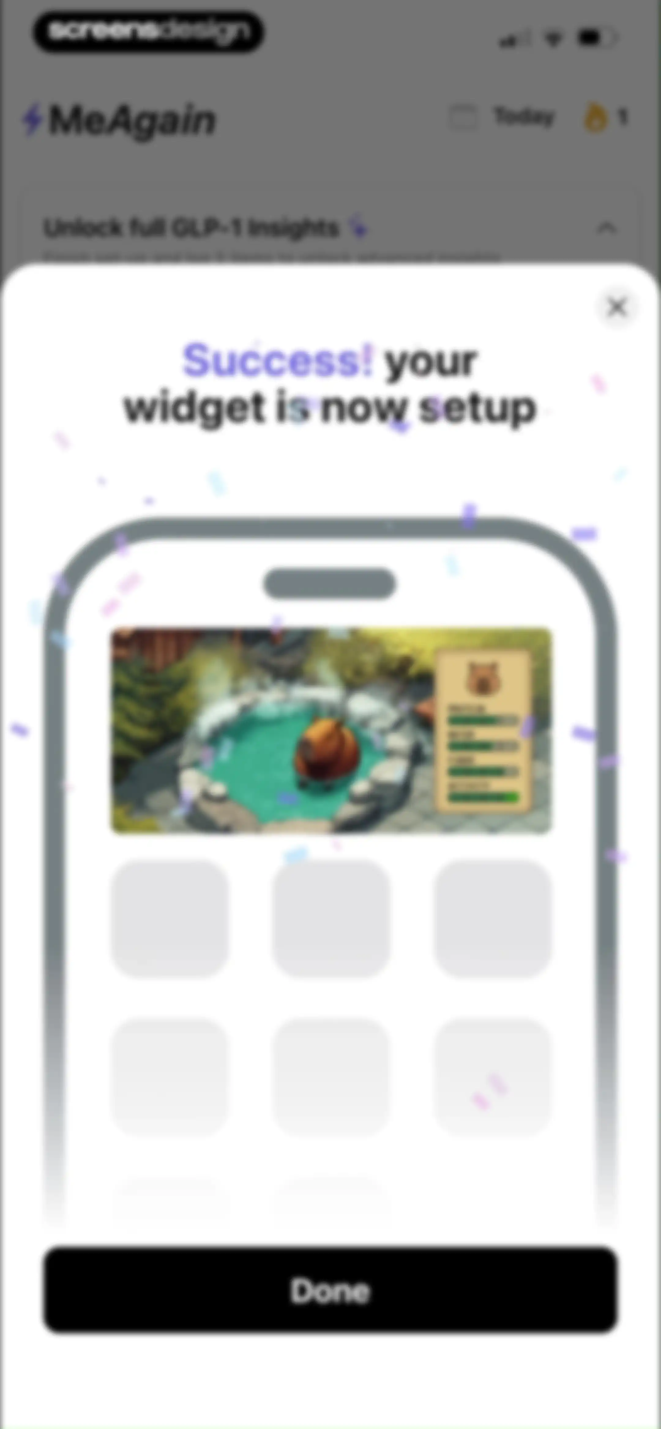 MeAgain: GLP-1 Tracker App screen 47