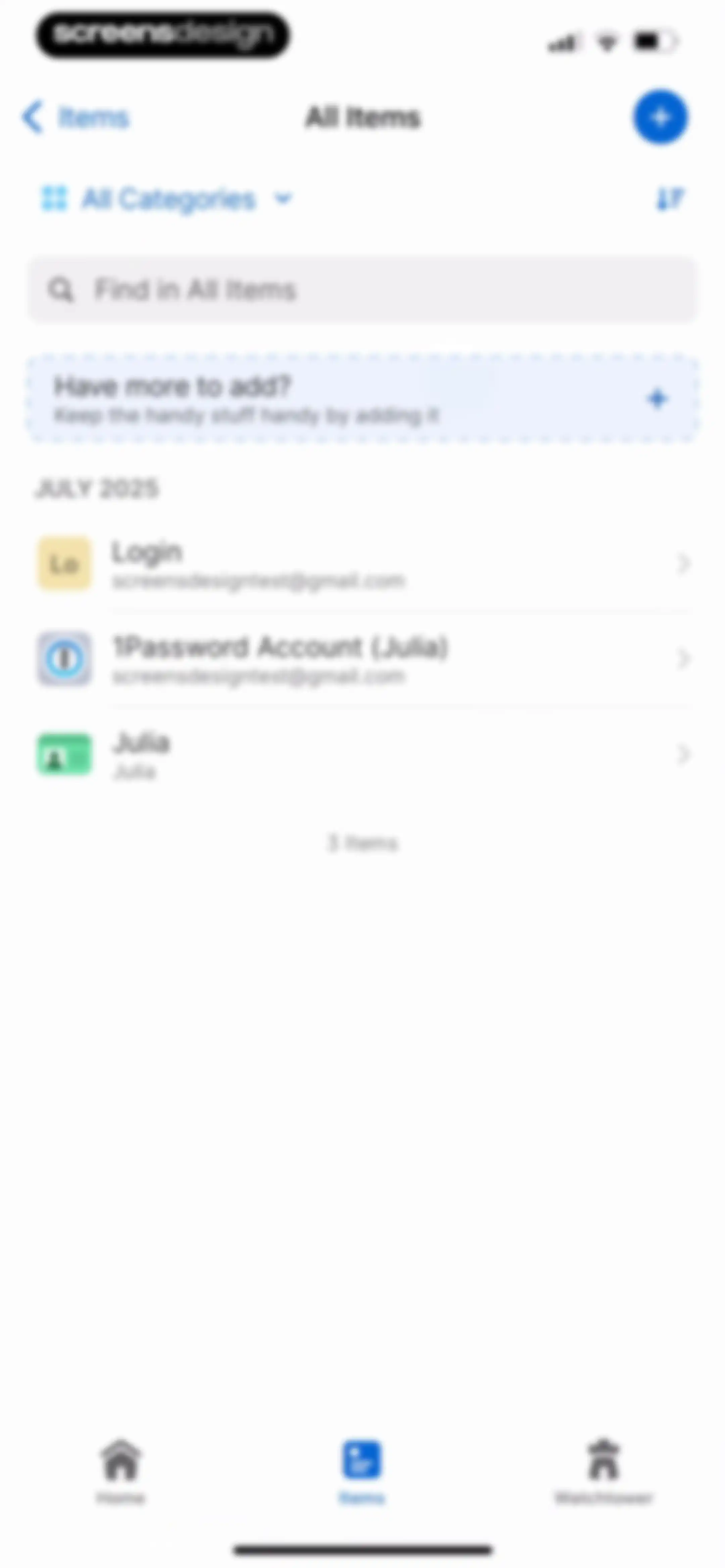 1Password: Password Manager screen 71