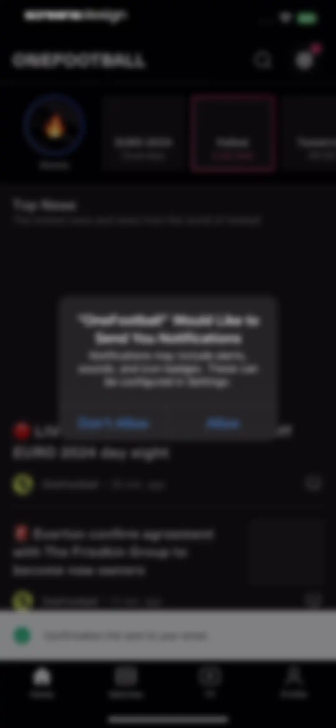OneFootball Live Soccer scores screen 7