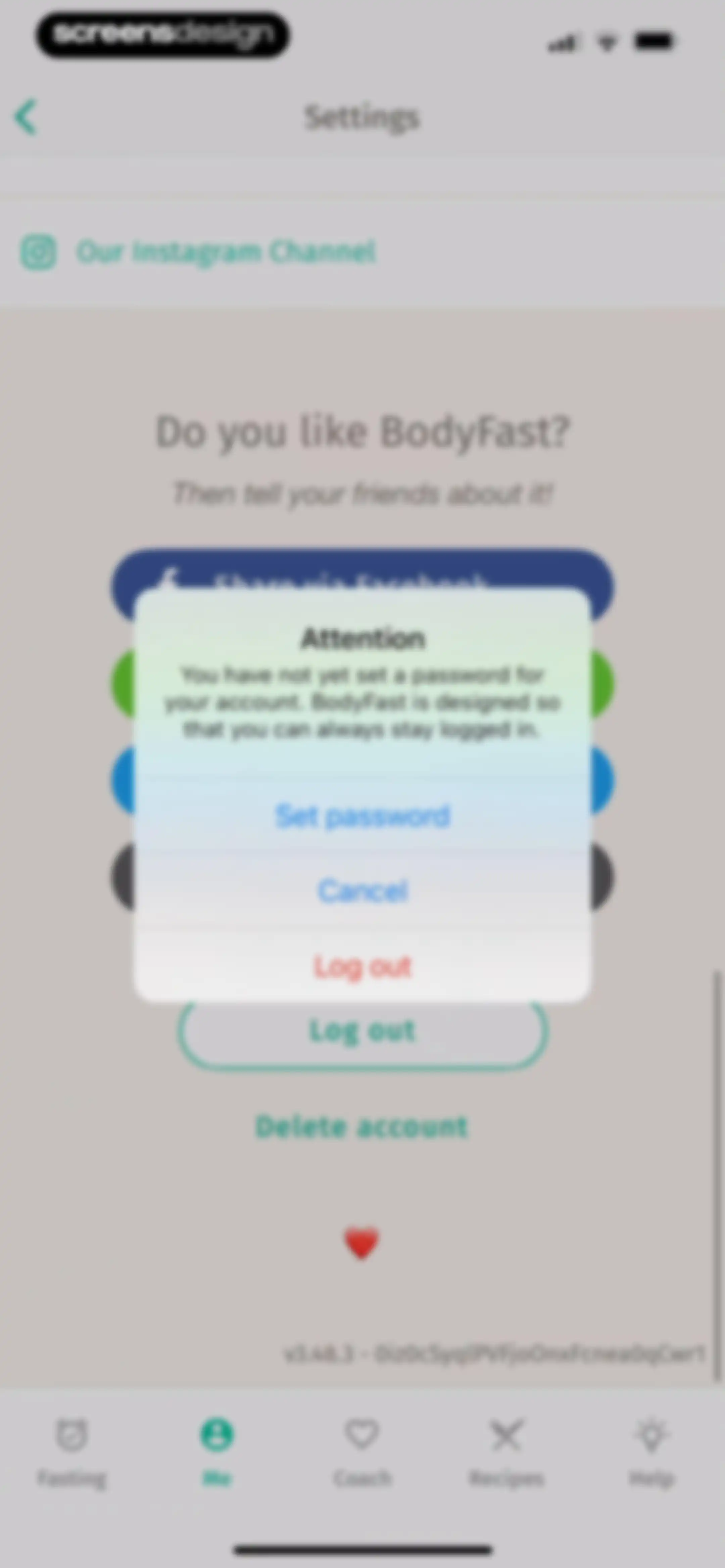 BodyFast: Intermittent Fasting screen 191