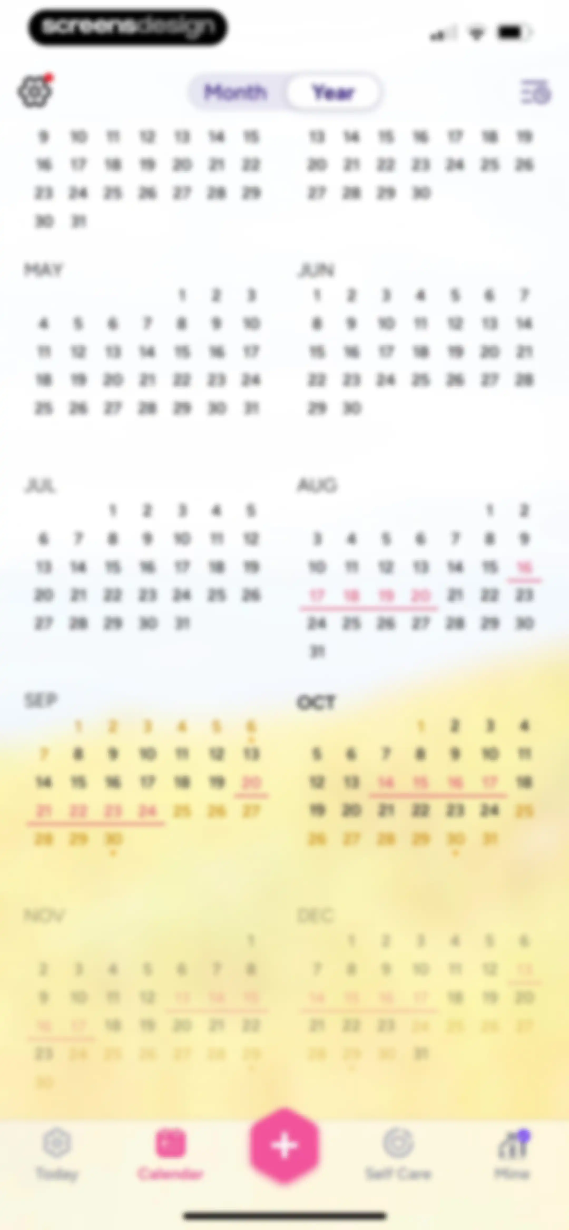 Period Tracker Period Calendar screen 161