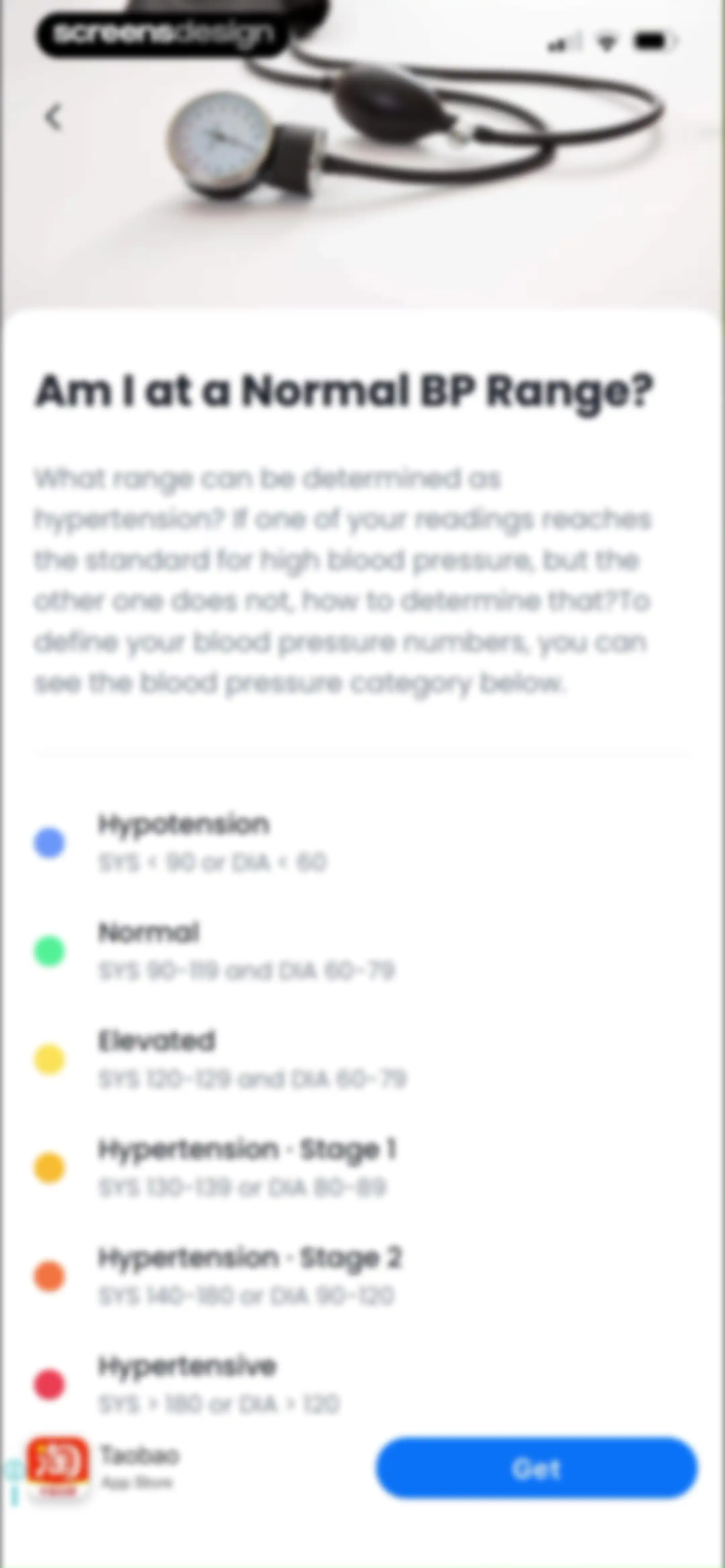 Blood Pressure App-BP Tracker screen 49