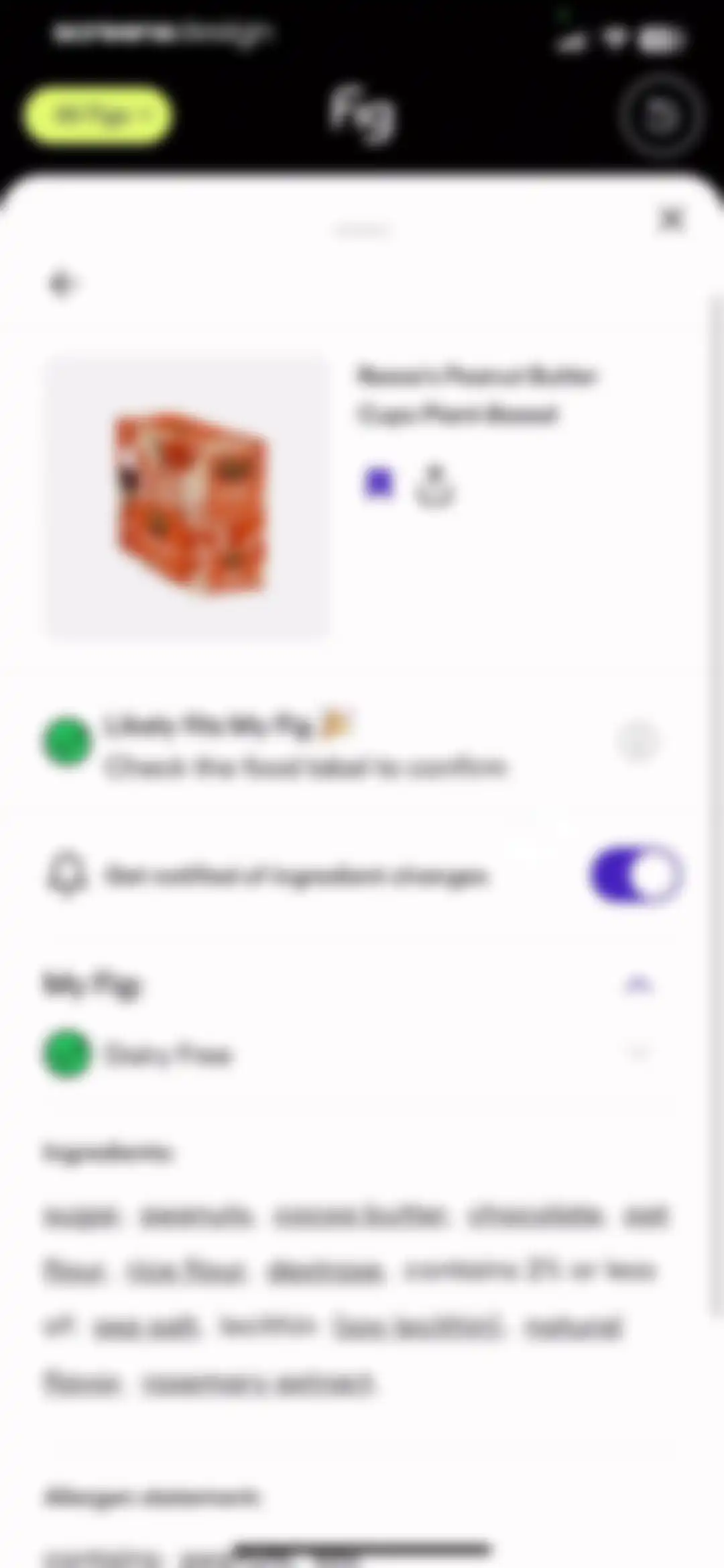 Fig: Food Scanner & Guide screen 25