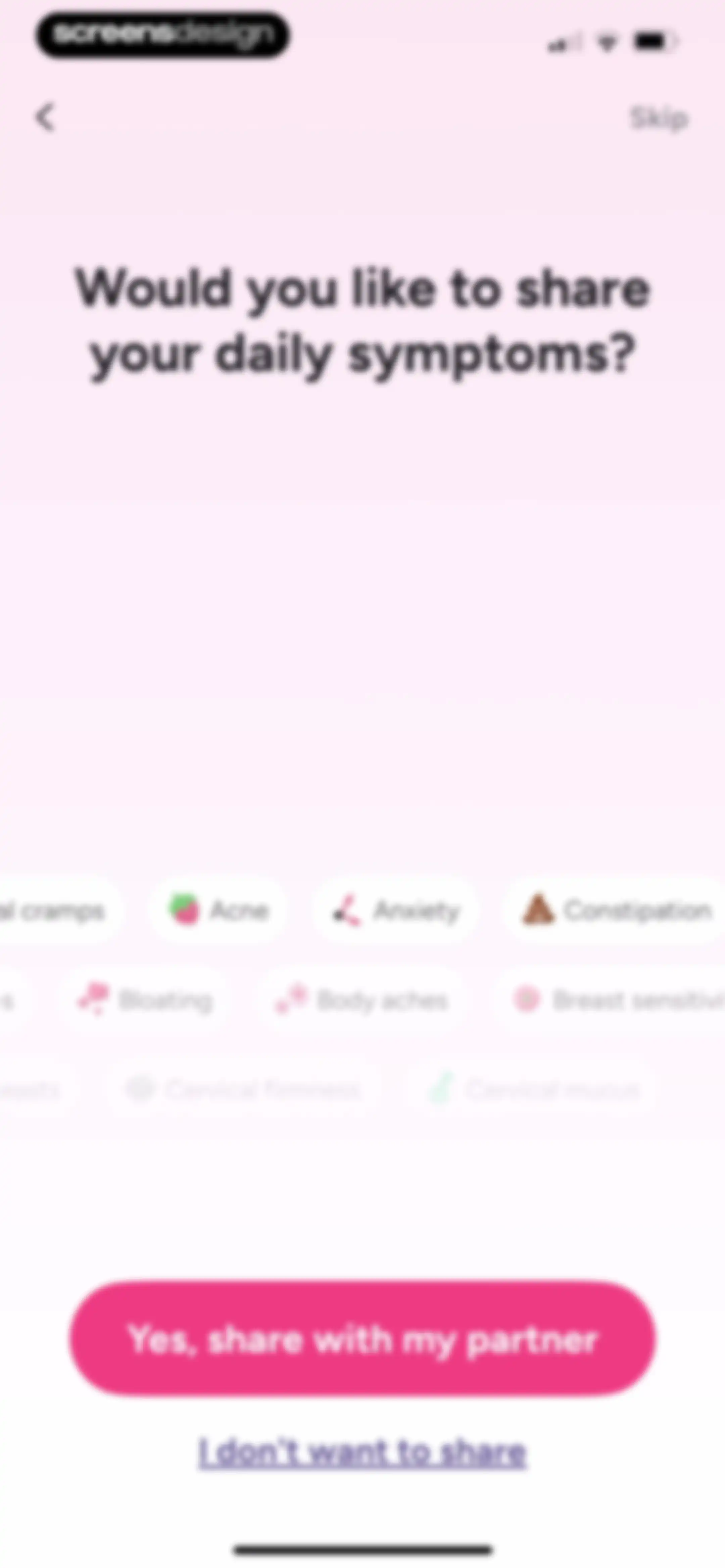 Period Tracker Period Calendar screen 110