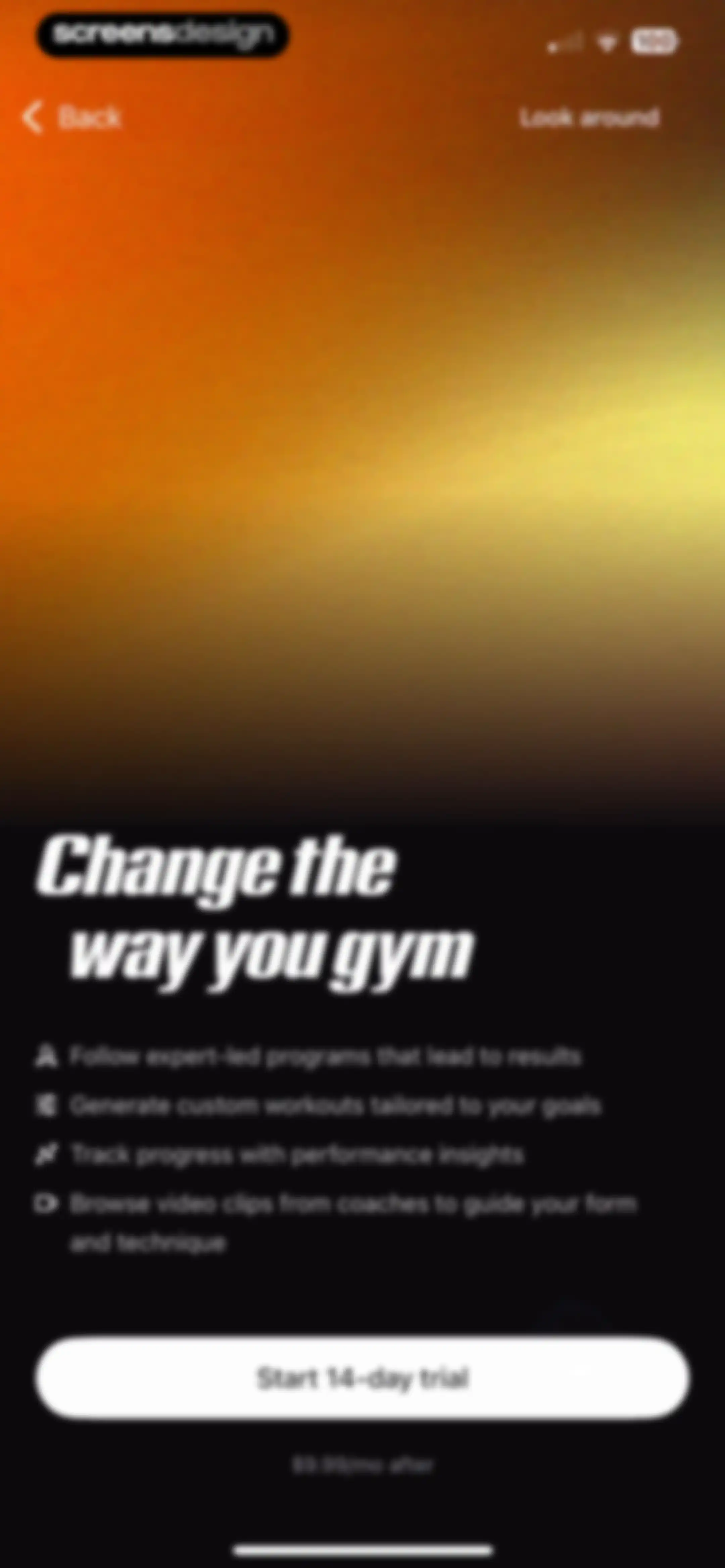Peloton Strength+ screen 10