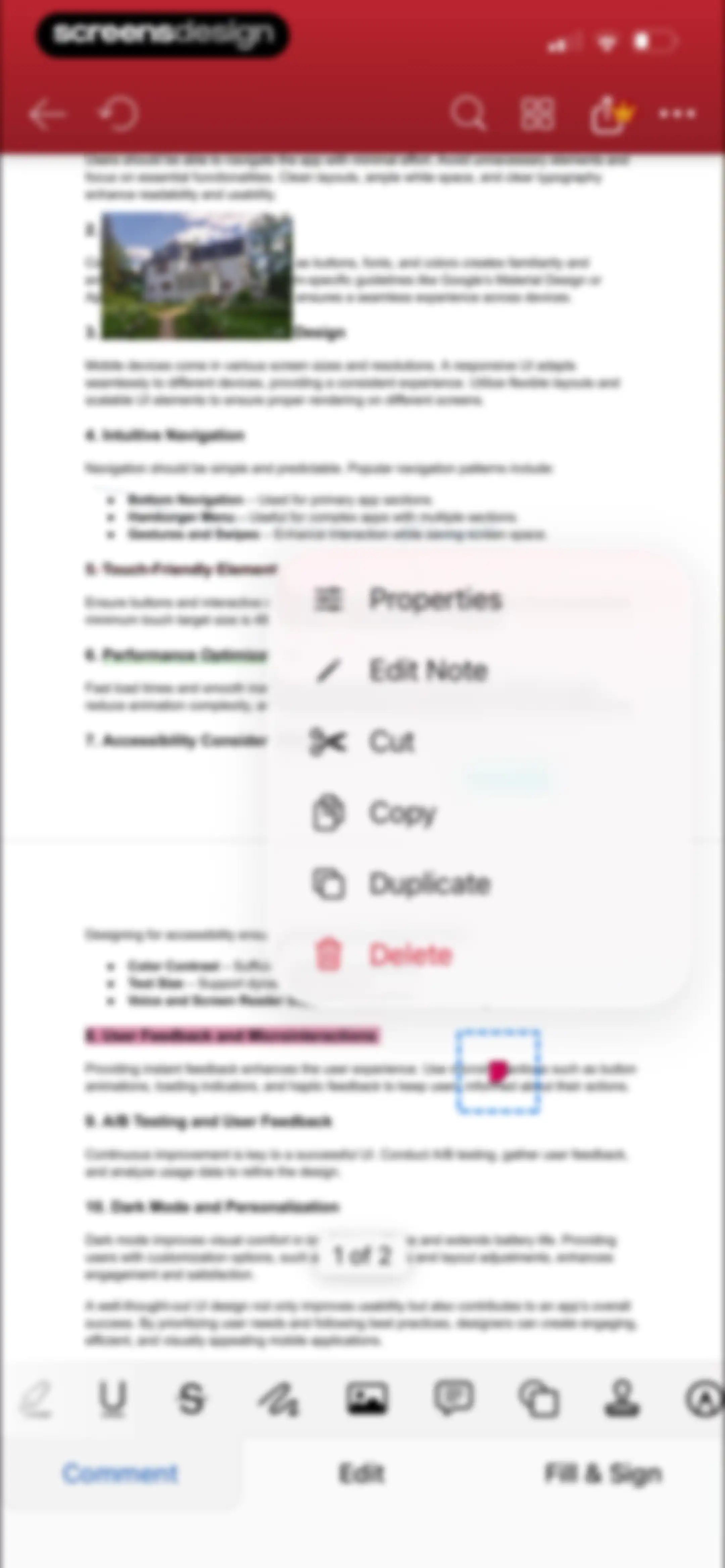 MobiPDF・PDF Text Editor・Reader screen 47