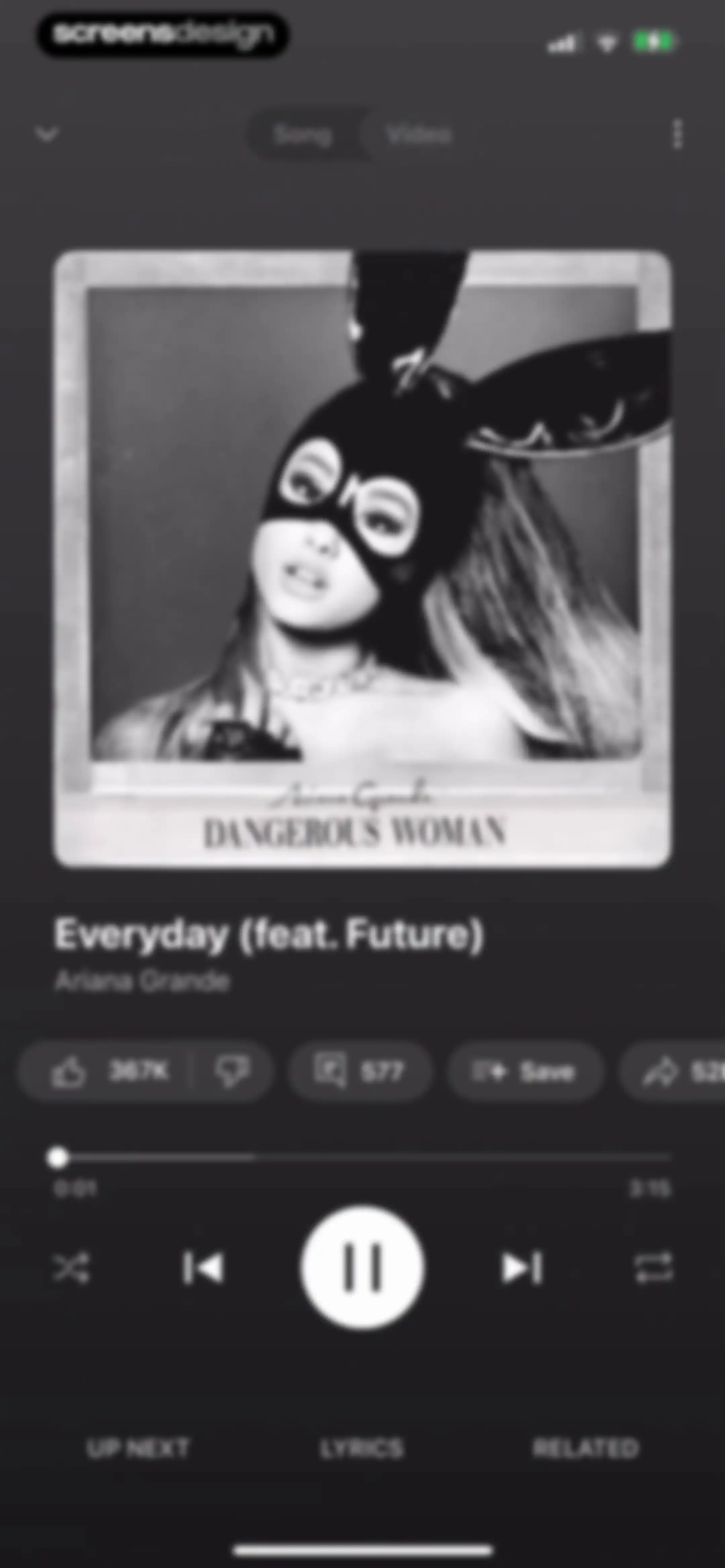 YouTube Music screen 71