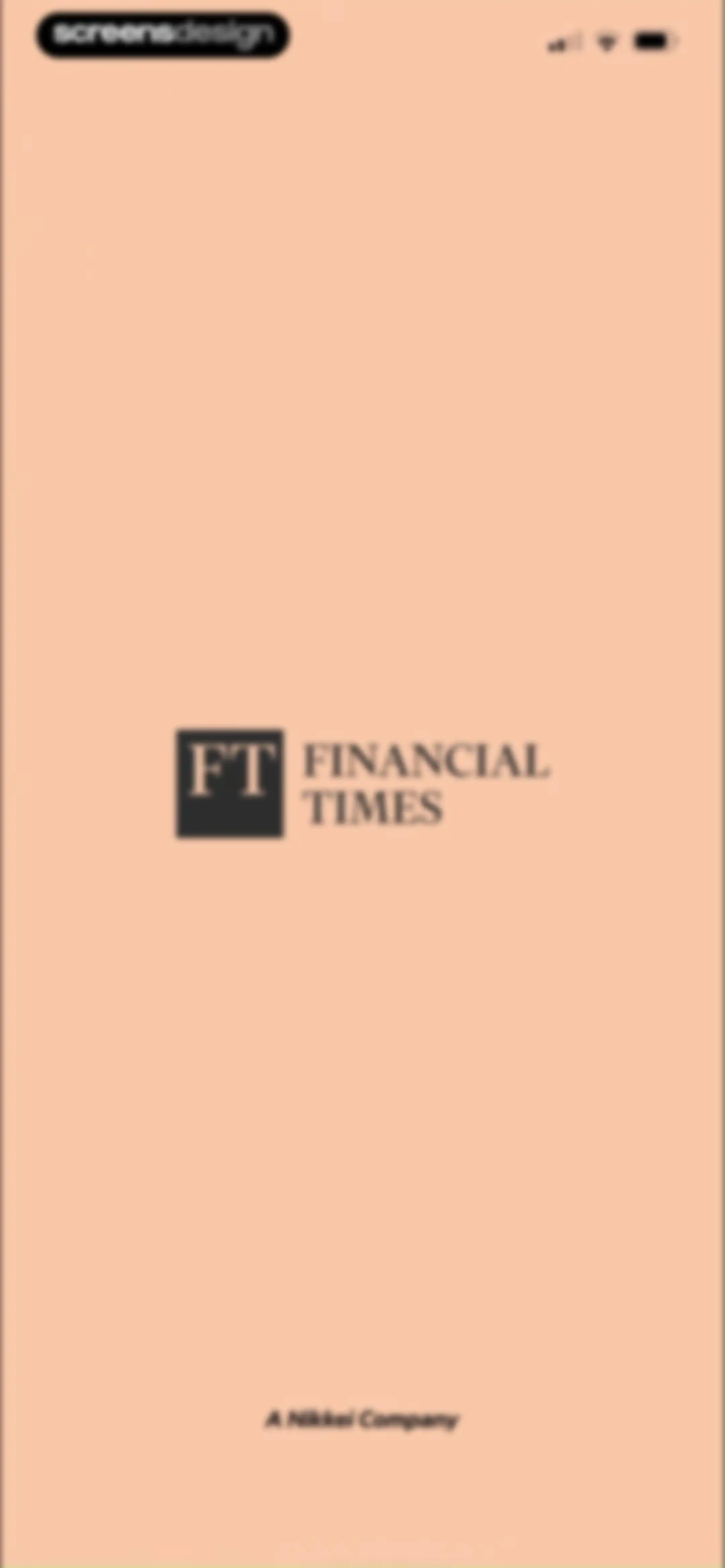 Financial Times: Business News screen 1