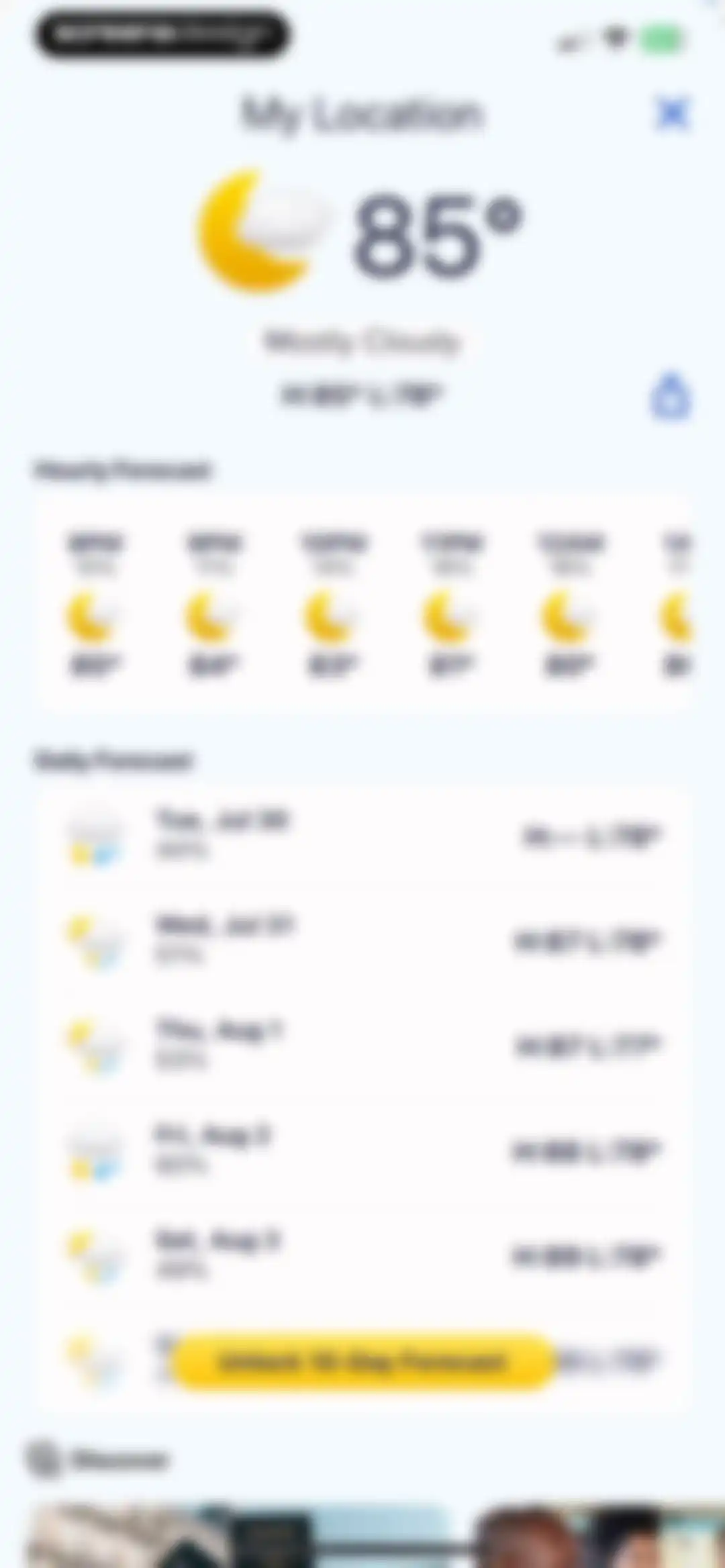 Weather Hi-Def Radar Forecast screen 9