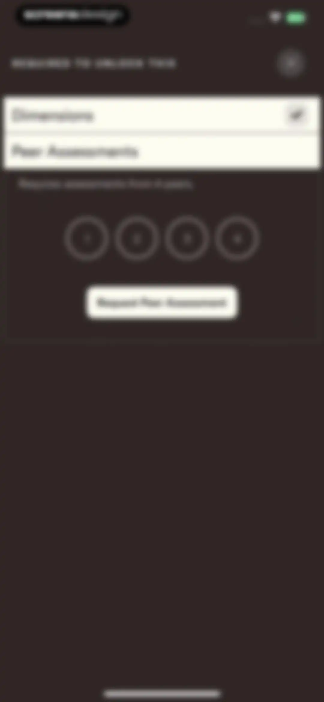Dimensional: Personality Test screen 127