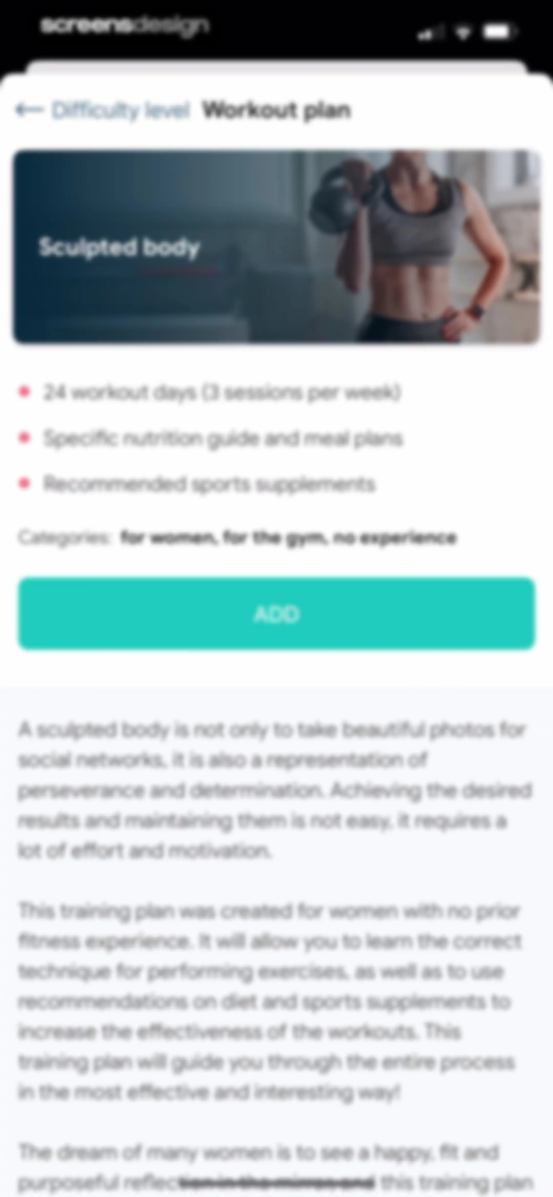 Fitness App: Gym Workout Plan screen 25