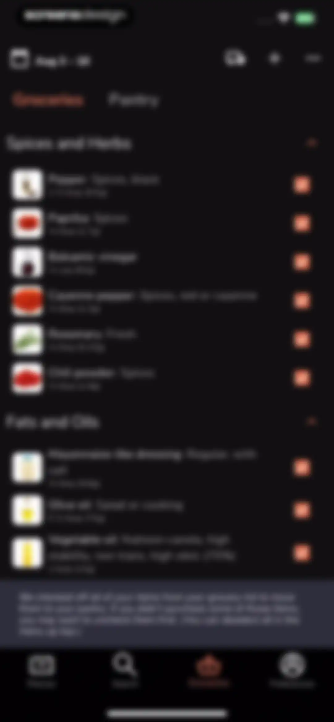 Eat This Much - Meal Planner screen 101