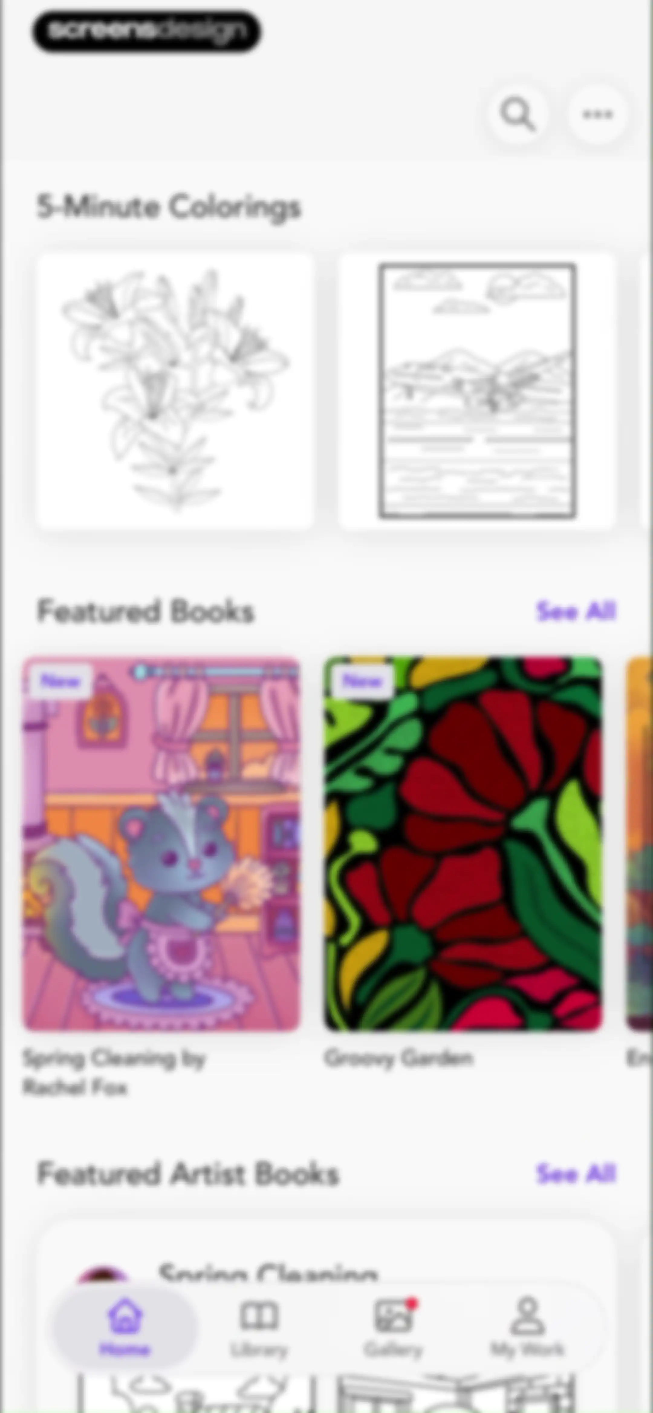 Adult Coloring Book - Pigment screen 74