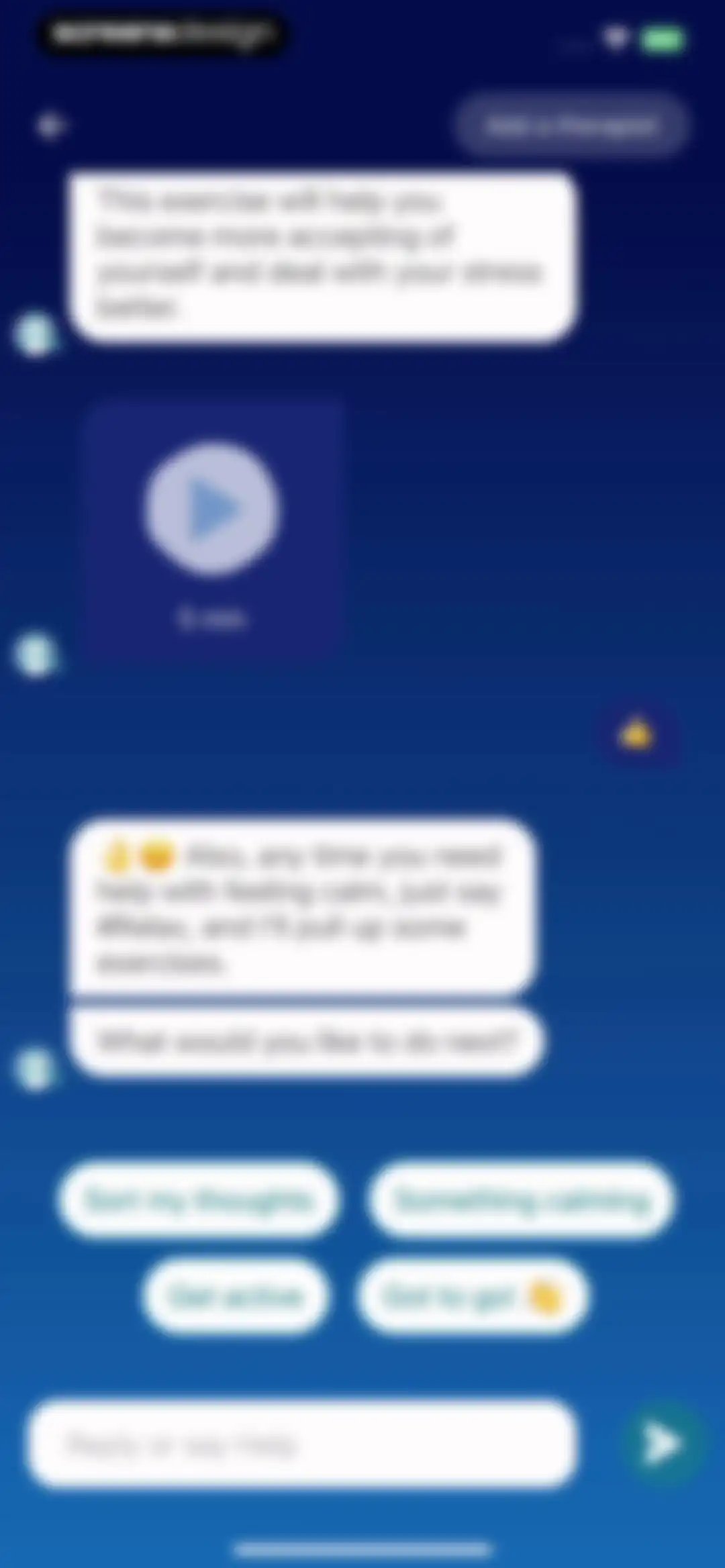 Wysa: Mental Wellbeing AI screen 45