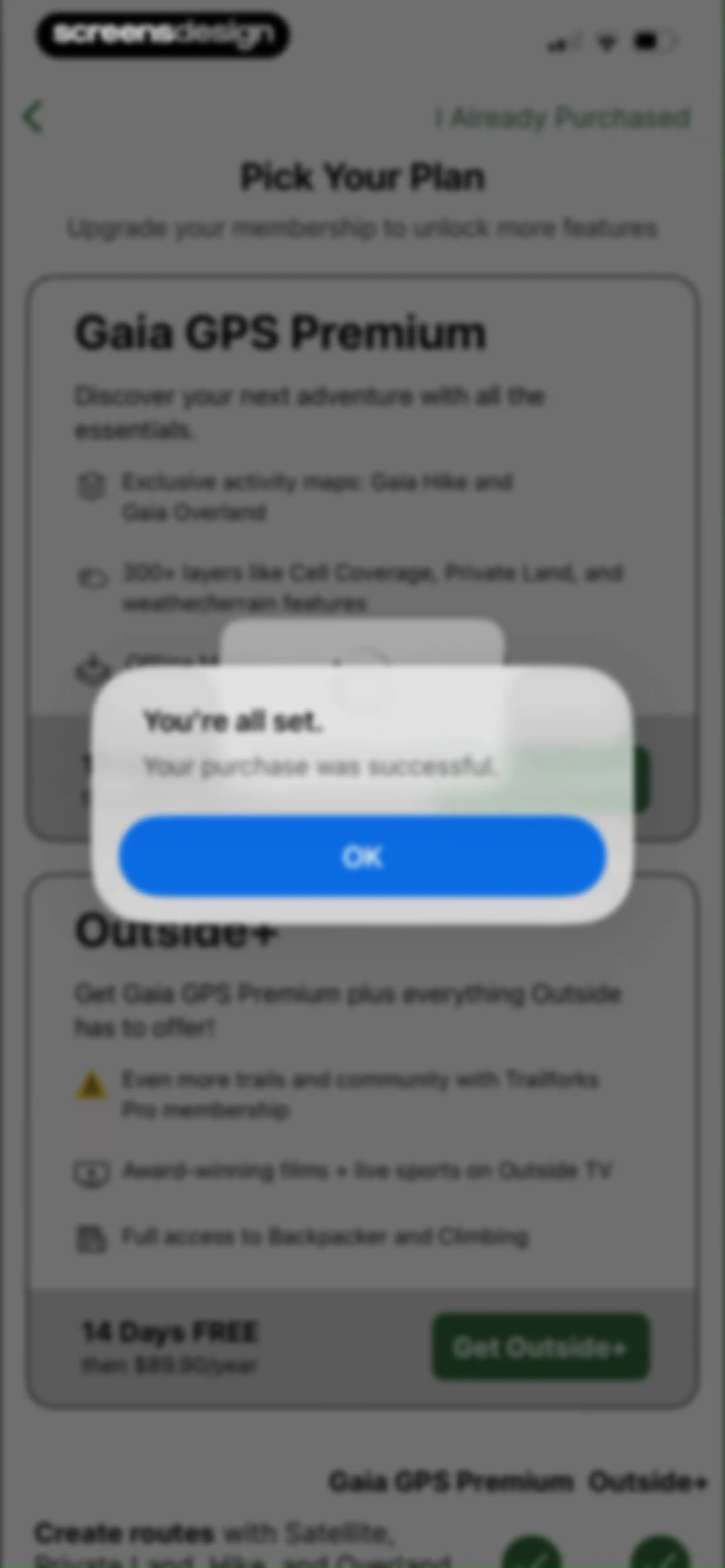 Gaia GPS: Mobile Trail Maps screen 18
