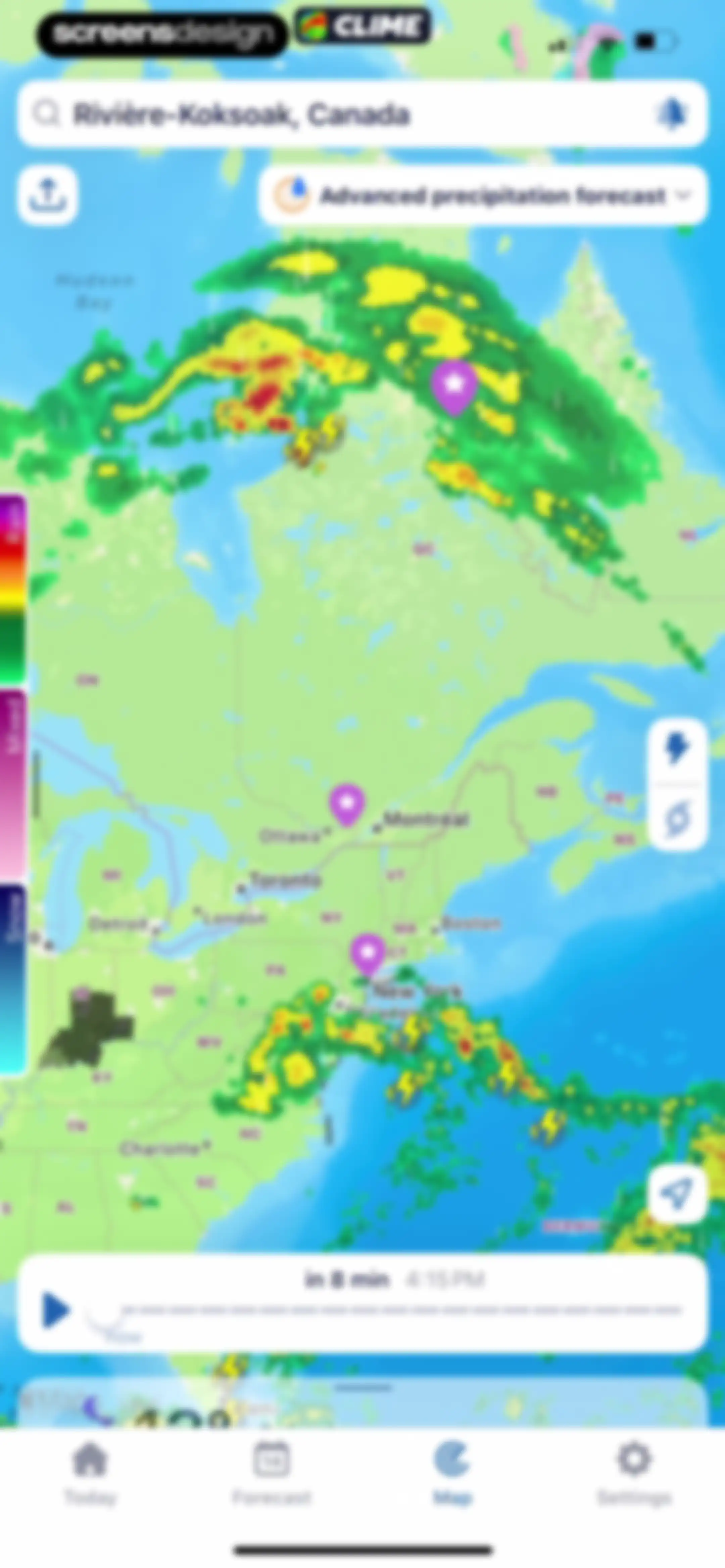 Clime: NOAA Weather Radar Live screen 74