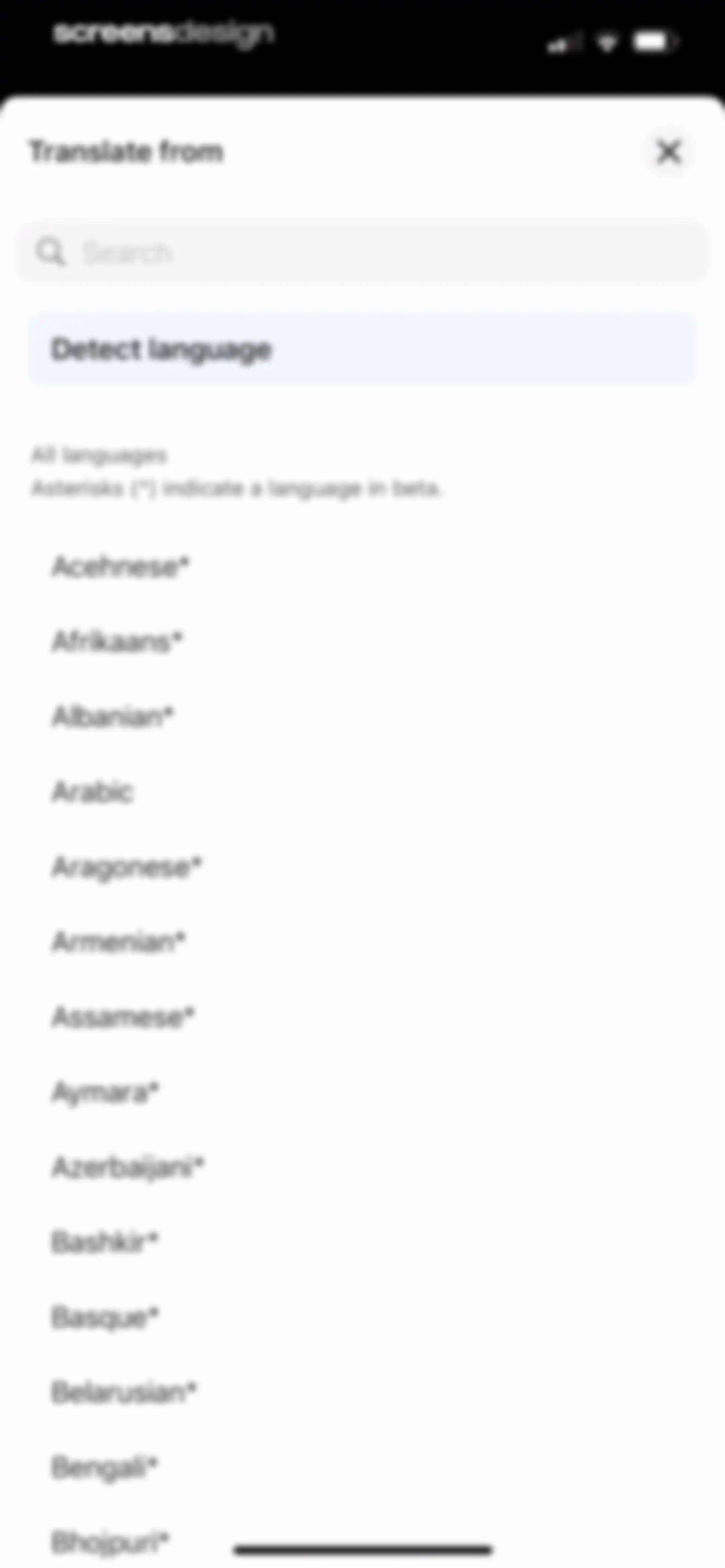 DeepL Translate screen 4