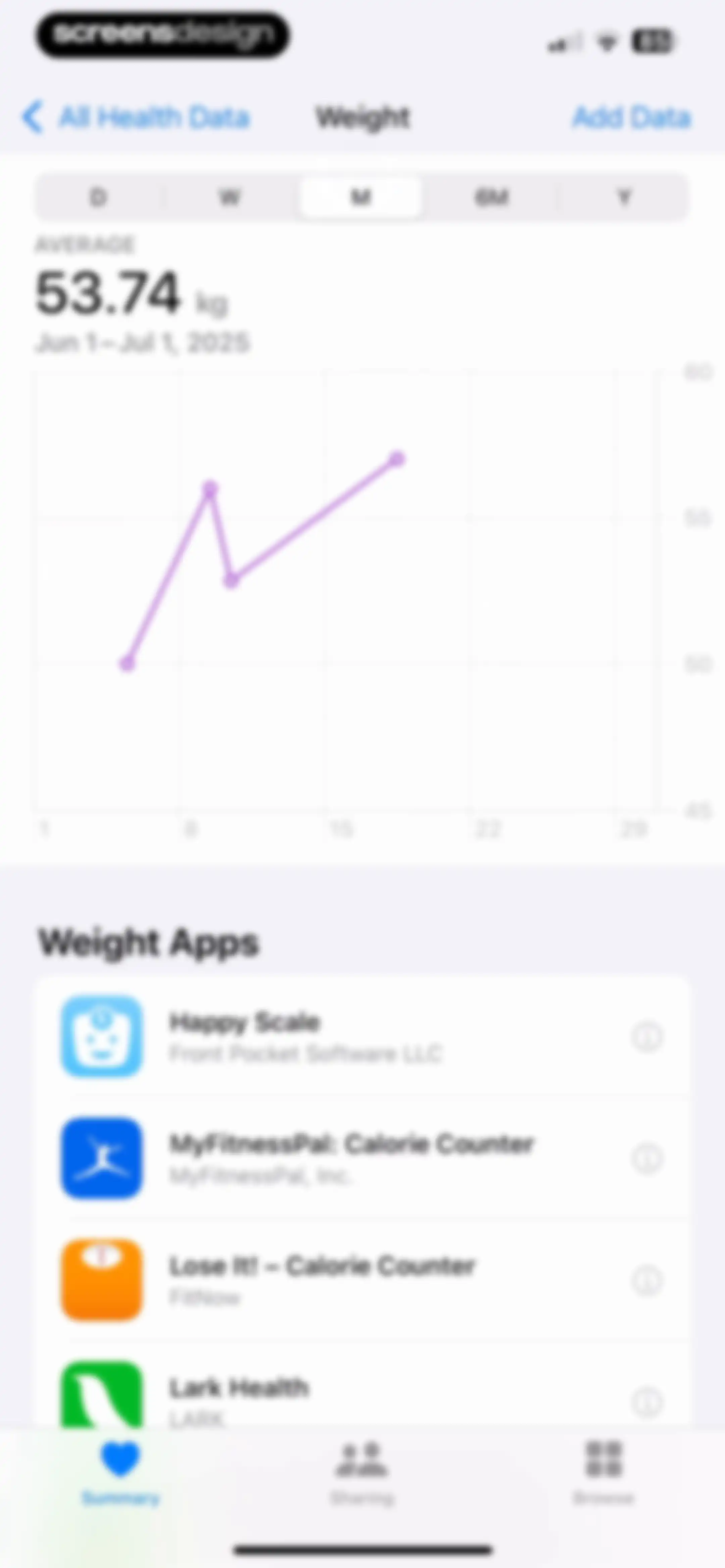 Apple Health screen 53