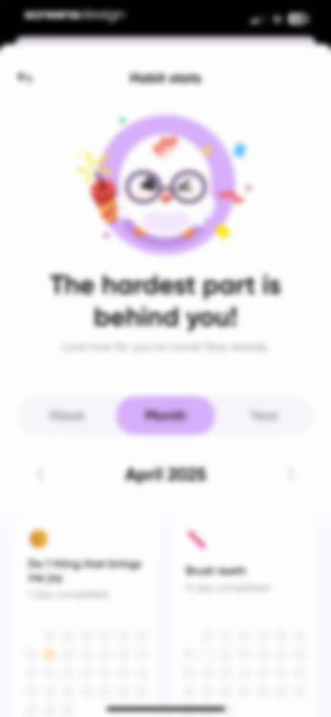 Me+ Lifestyle Routine screen 104