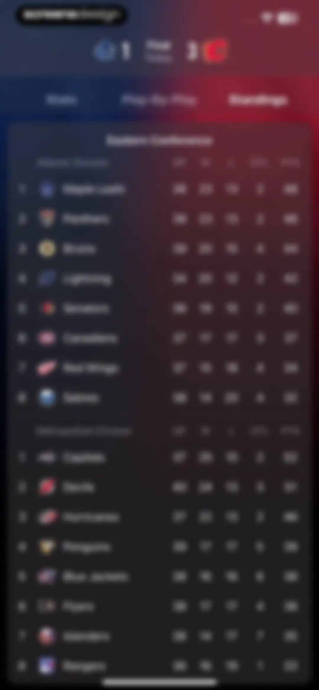 Apple Sports screen 5