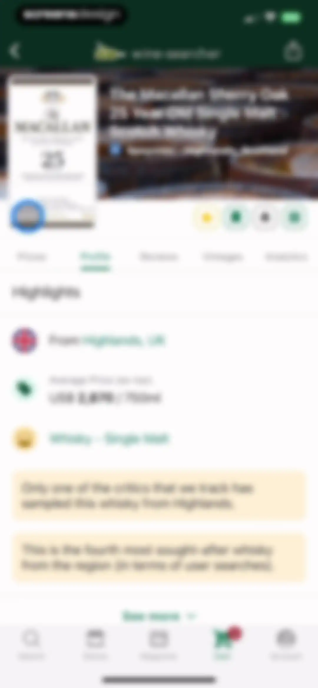 Wine-Searcher screen 74