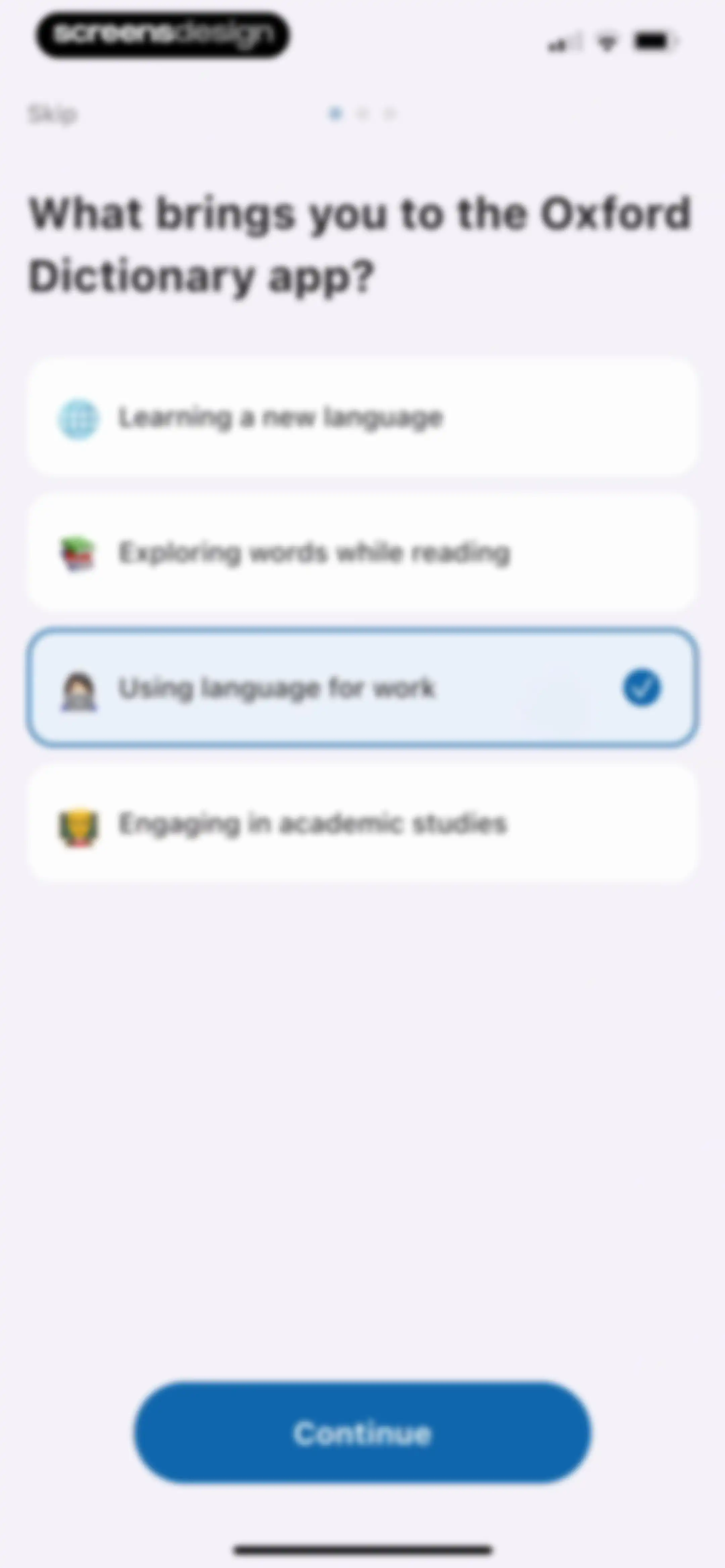 Oxford Dictionary & Thesaurus screen 3
