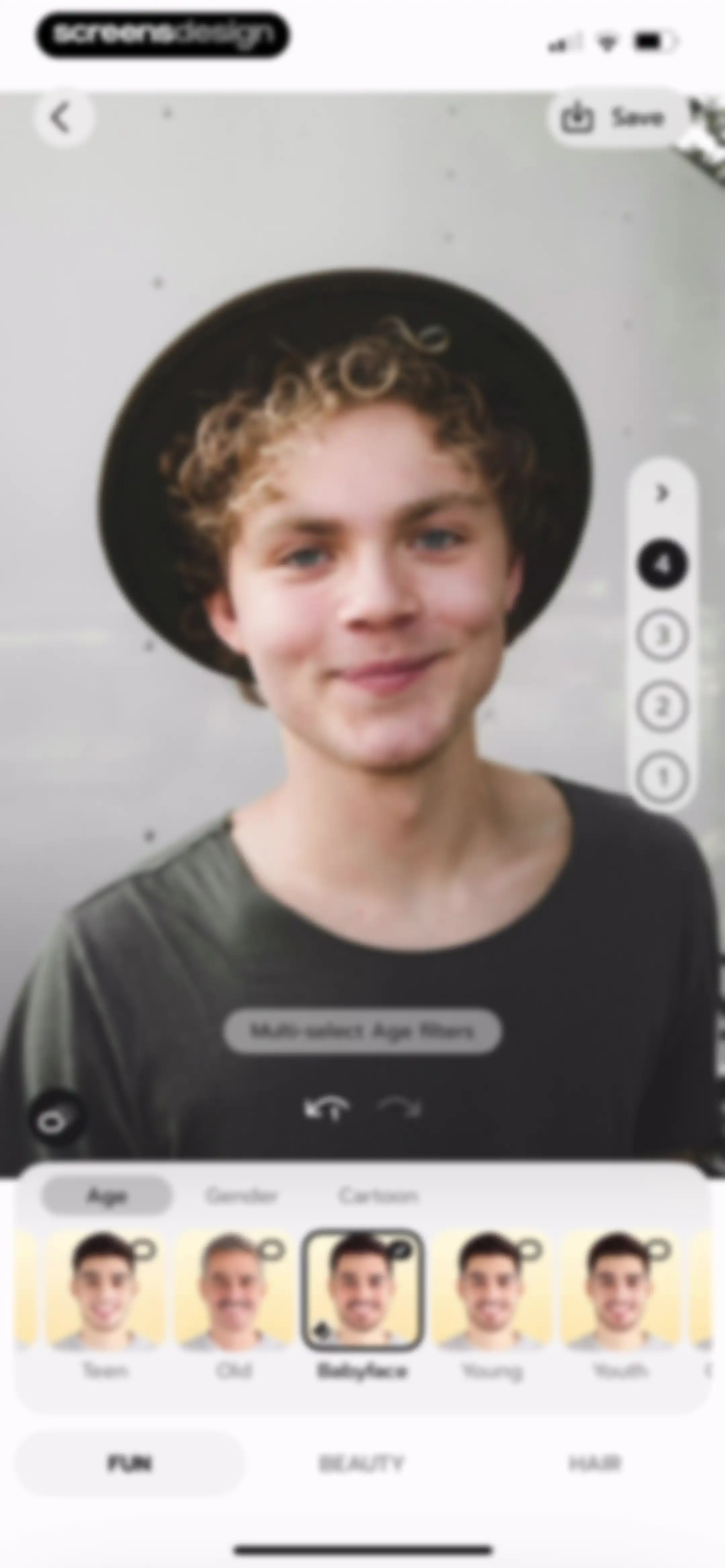 FaceLab: Face Age, Hair Filter screen 22