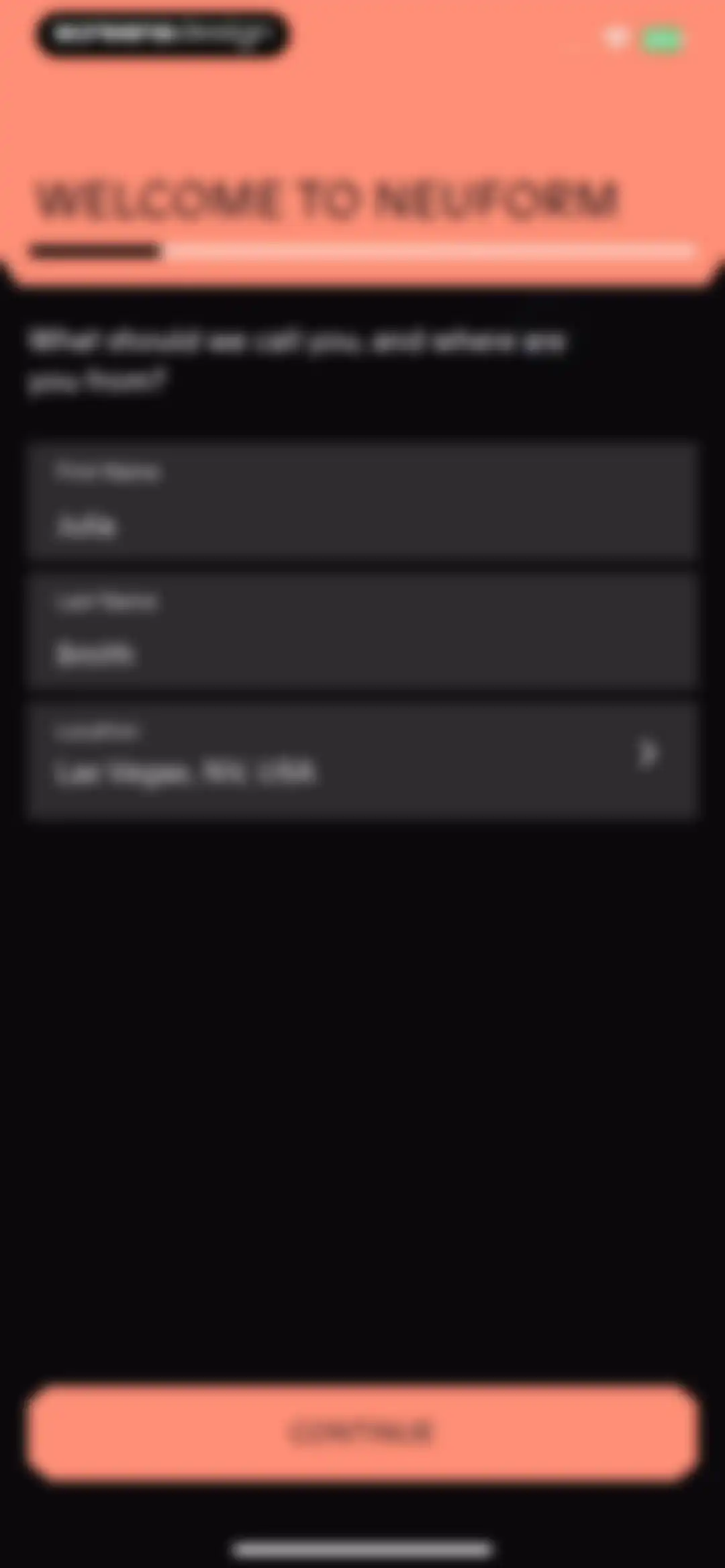 Neuform screen 10