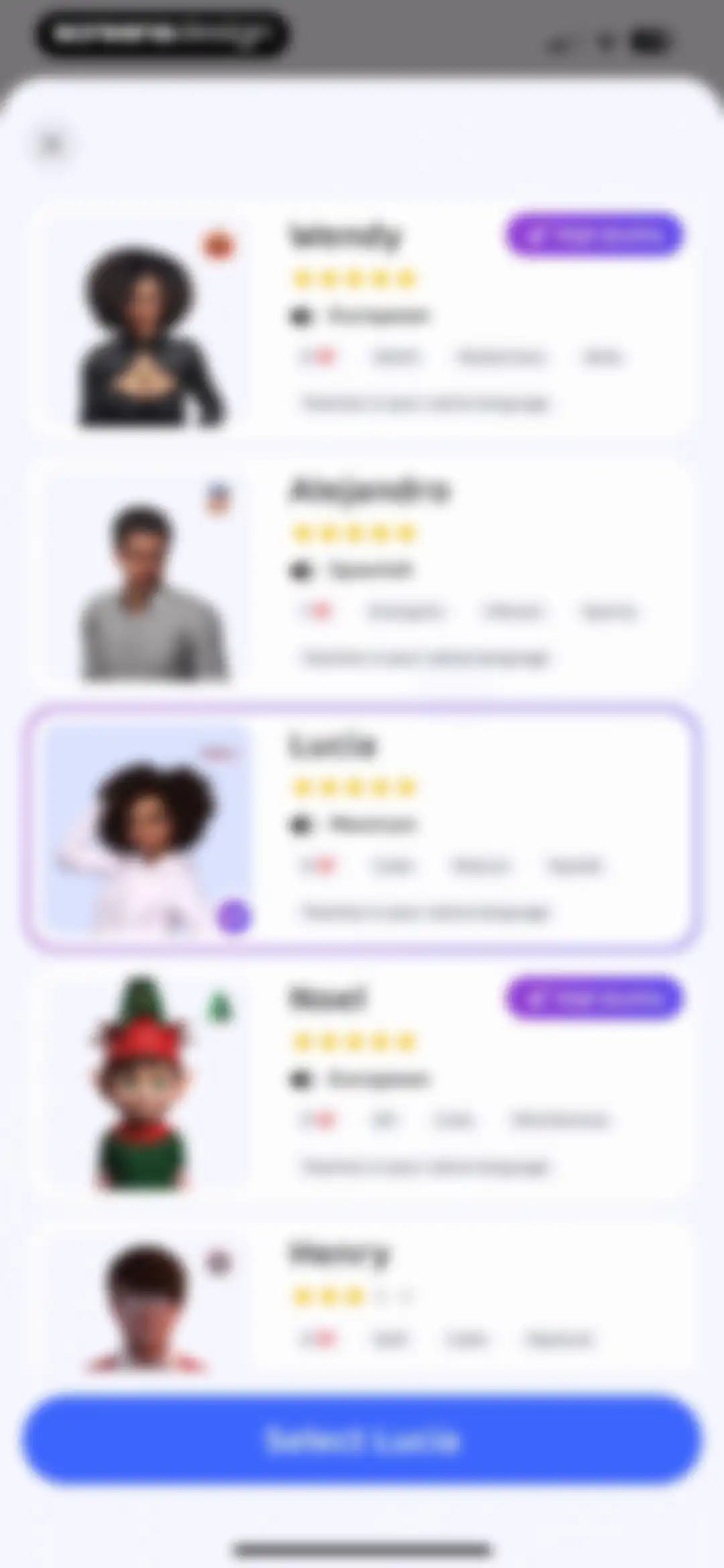 Praktika – AI Language Tutor screen 101