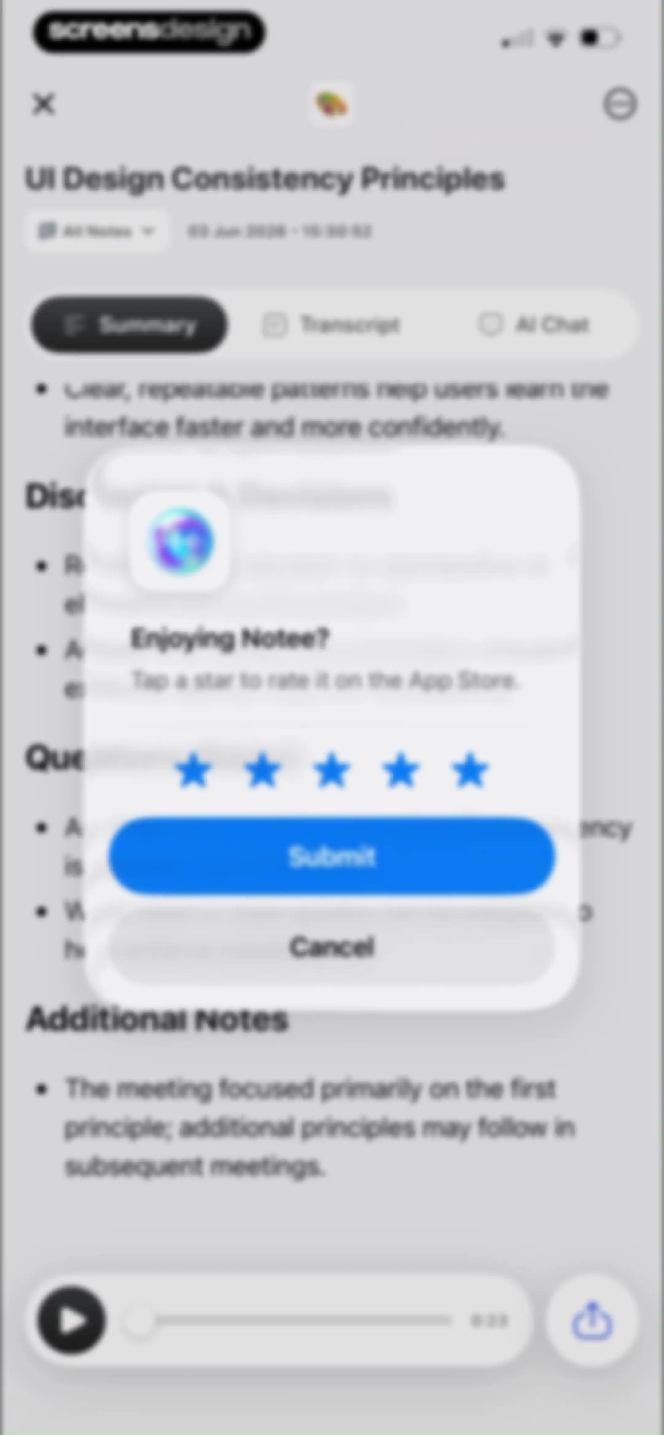 Notee: AI Note Taker screen 35