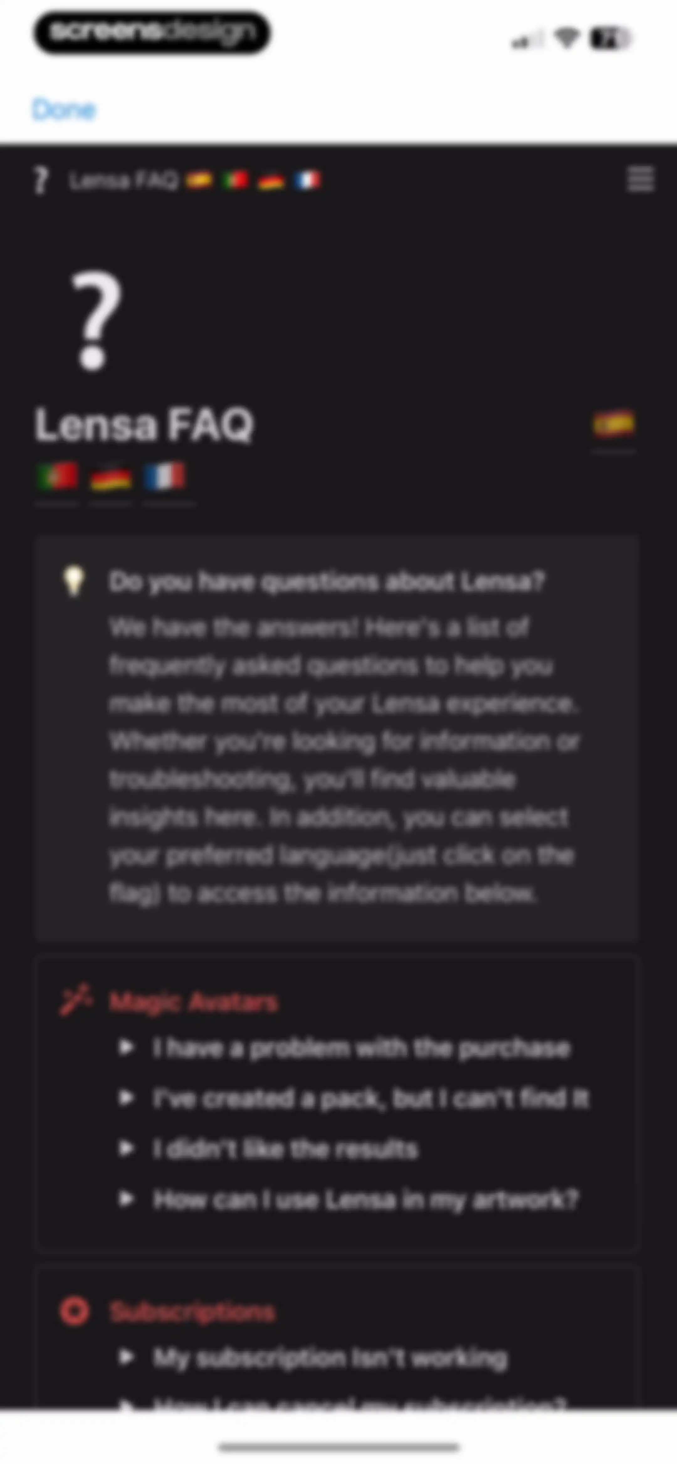 Lensa AI: Photo Editor screen 123