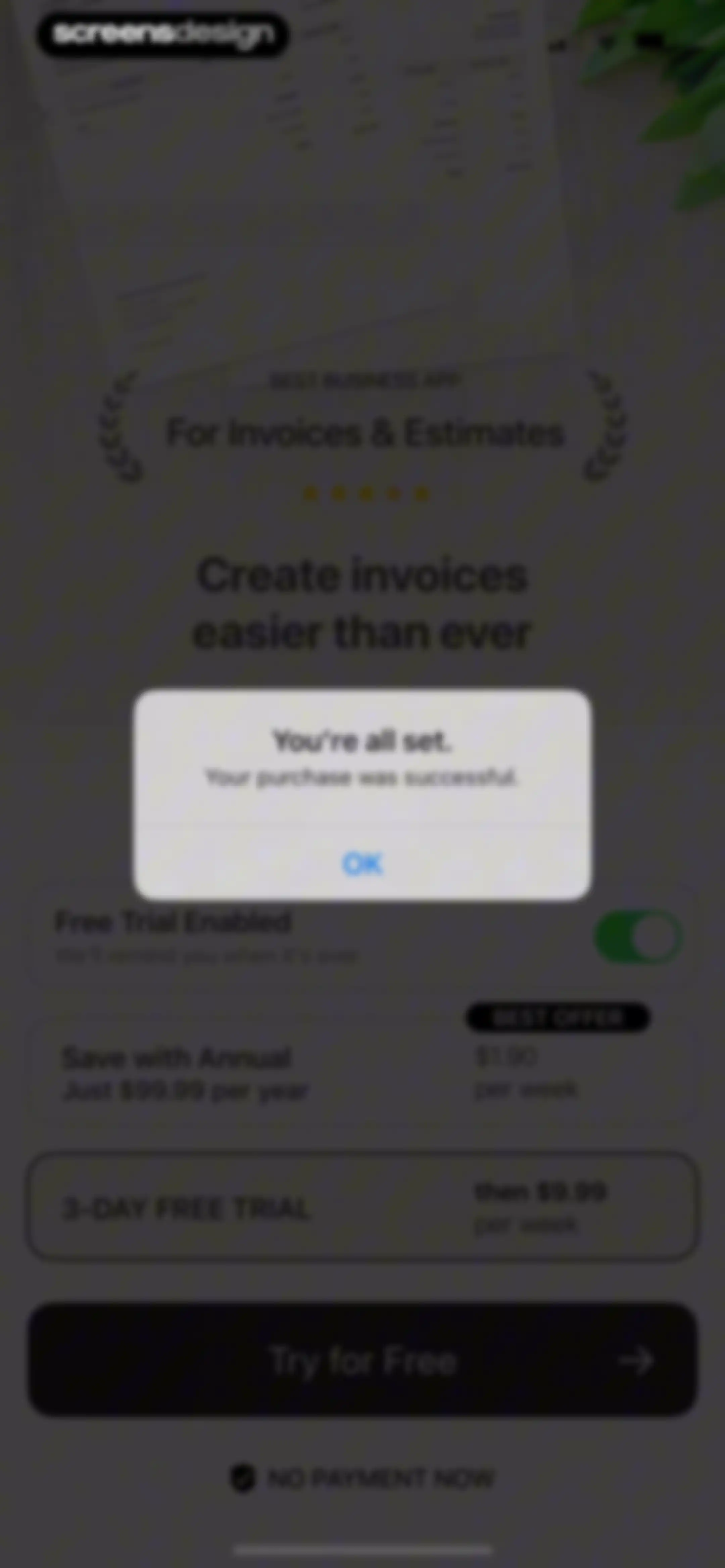 Invoice Maker ▸ Estimate App screen 7