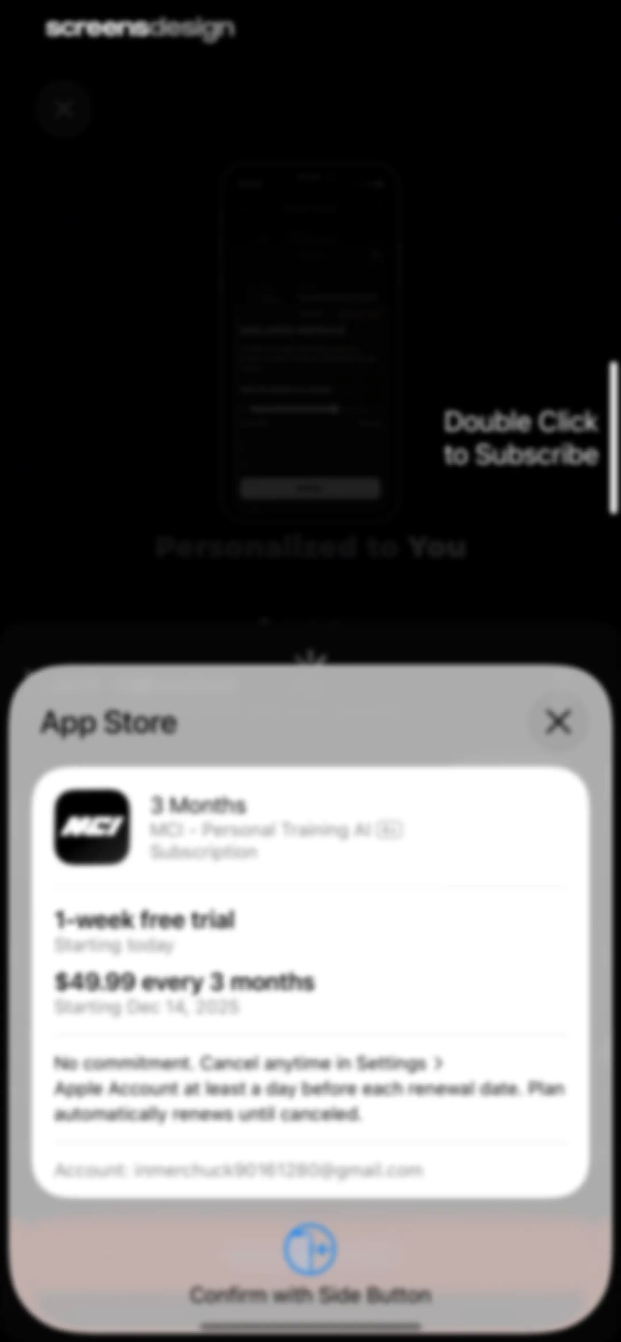 MCI - Personal Training AI screen 53