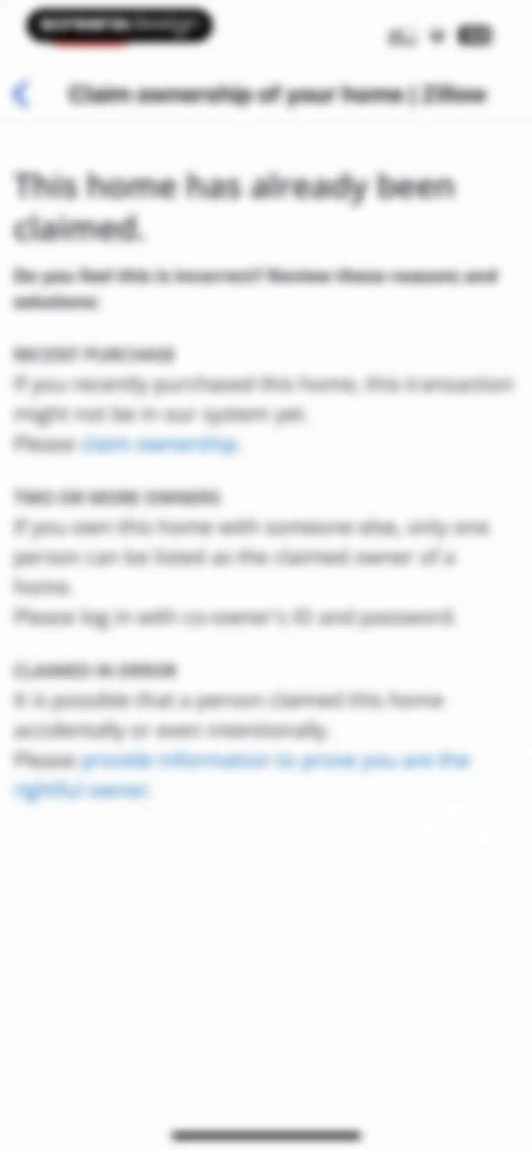 Zillow Real Estate & Rentals screen 152