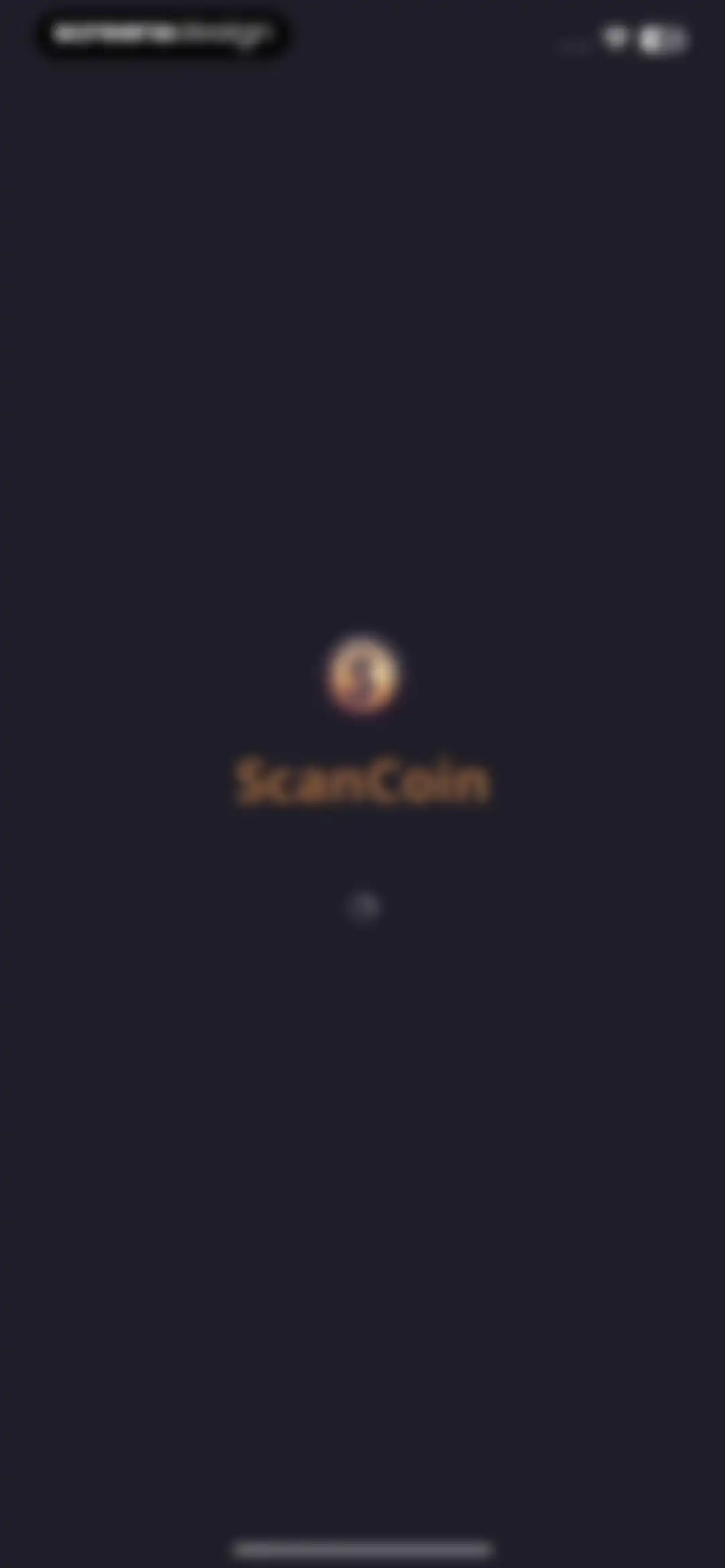 ScanCoin: identify & check screen 1