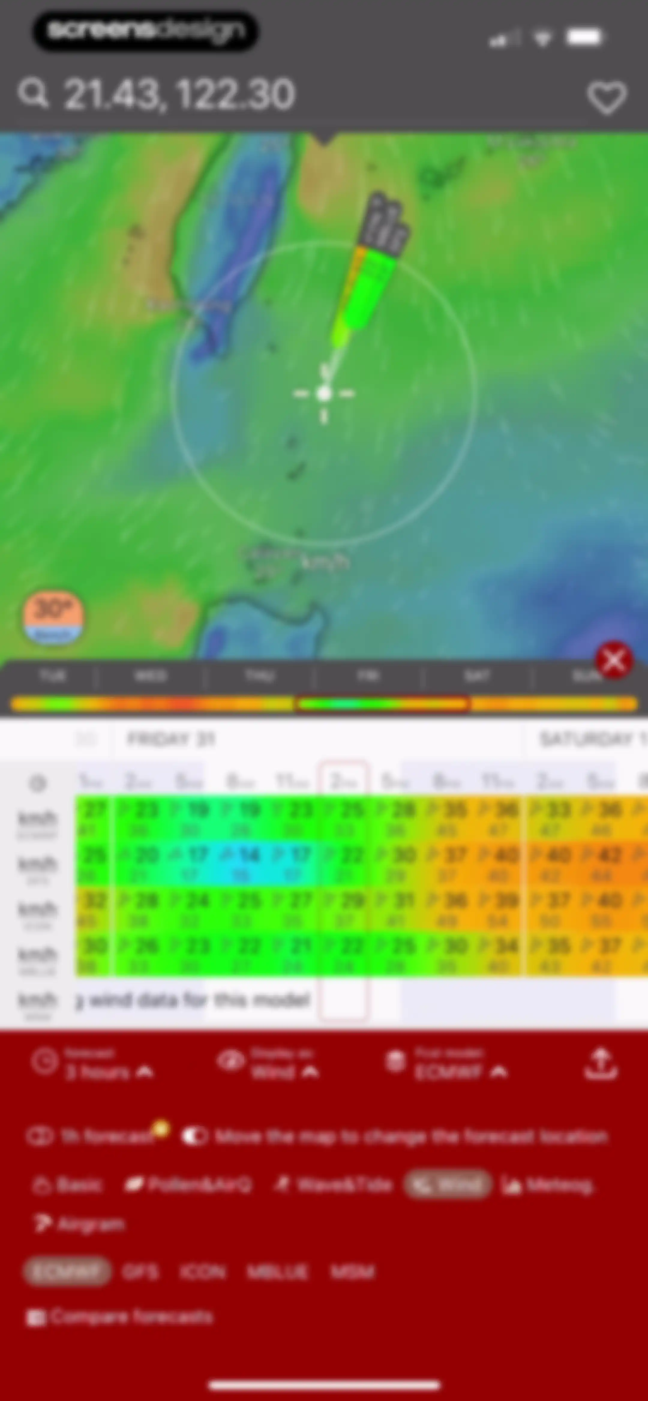 Windy.com screen 18