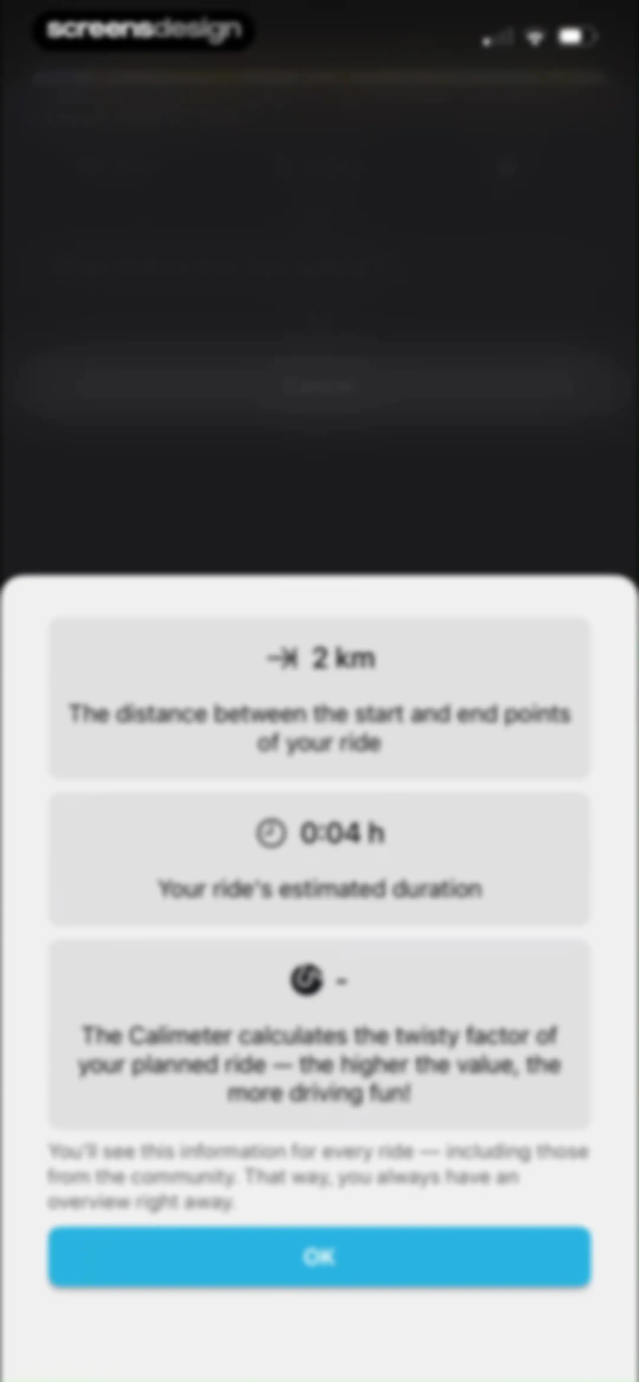 calimoto Motorcycle Navigation screen 29