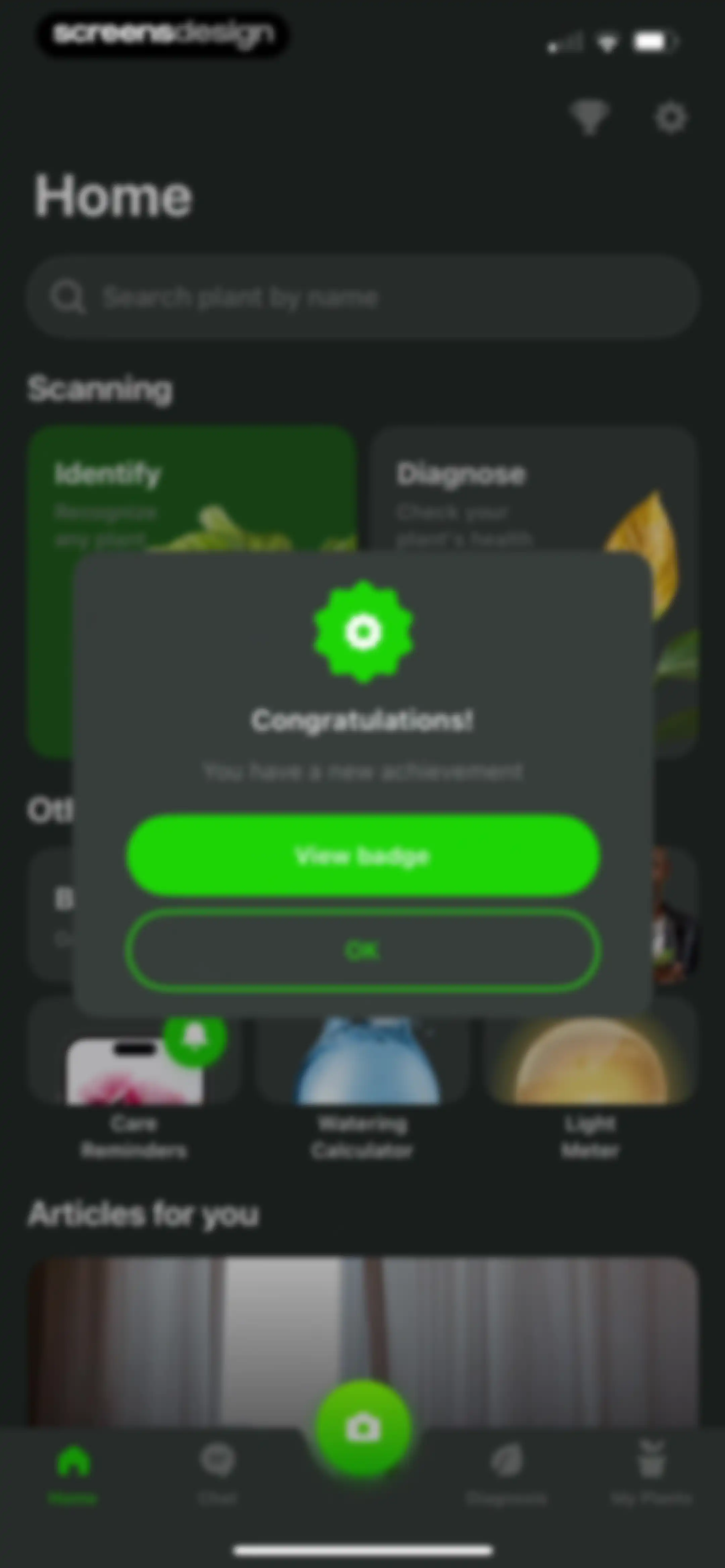 Plant Identifier & Care App screen 87