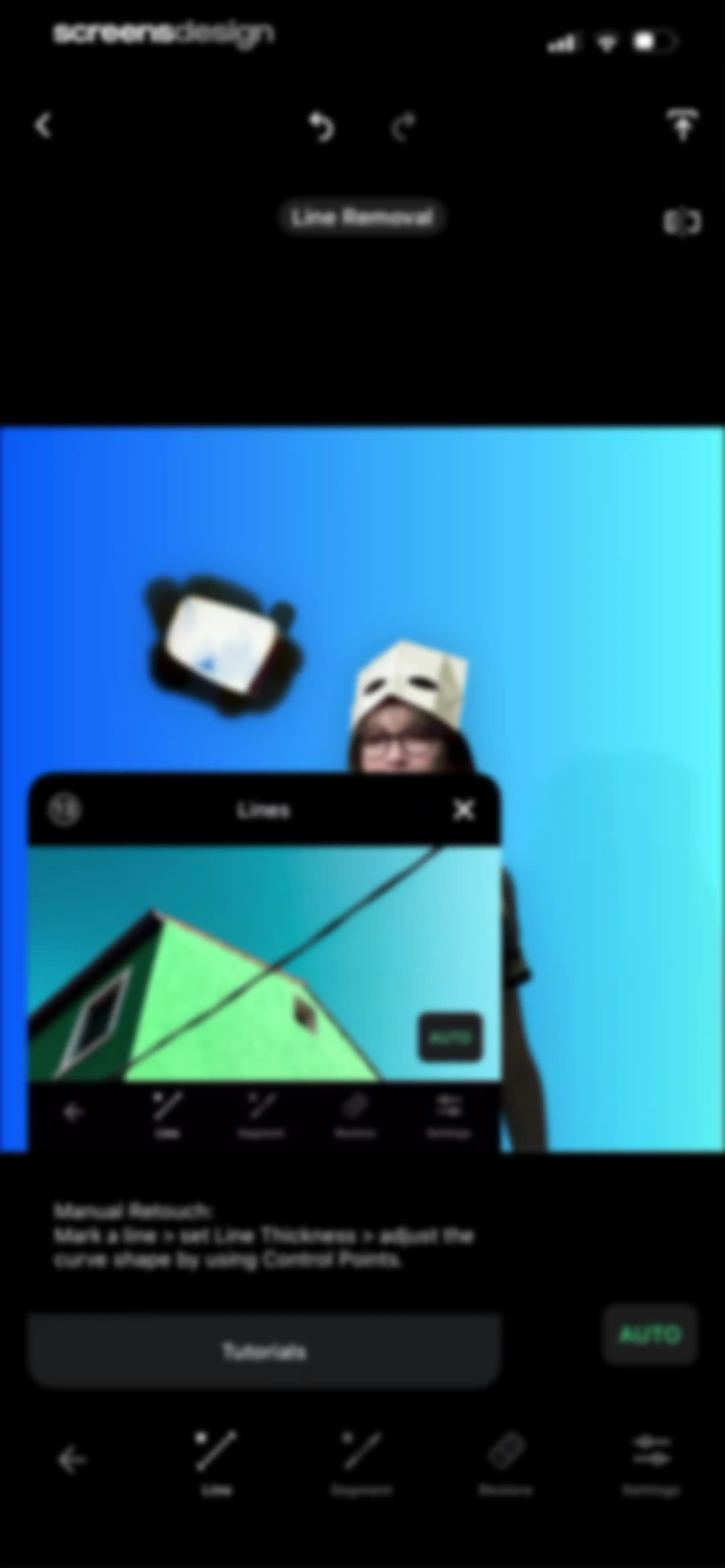 TouchRetouch screen 57