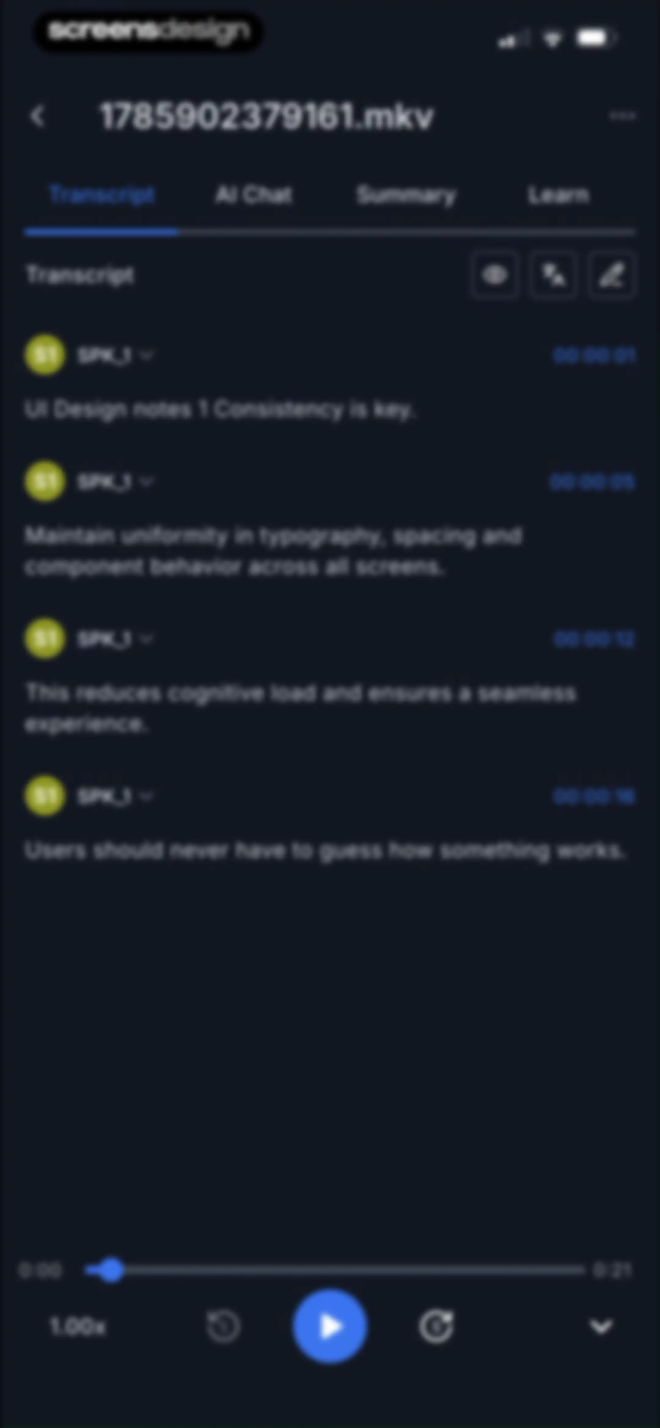 Transkriptor - Speech to Text screen 38