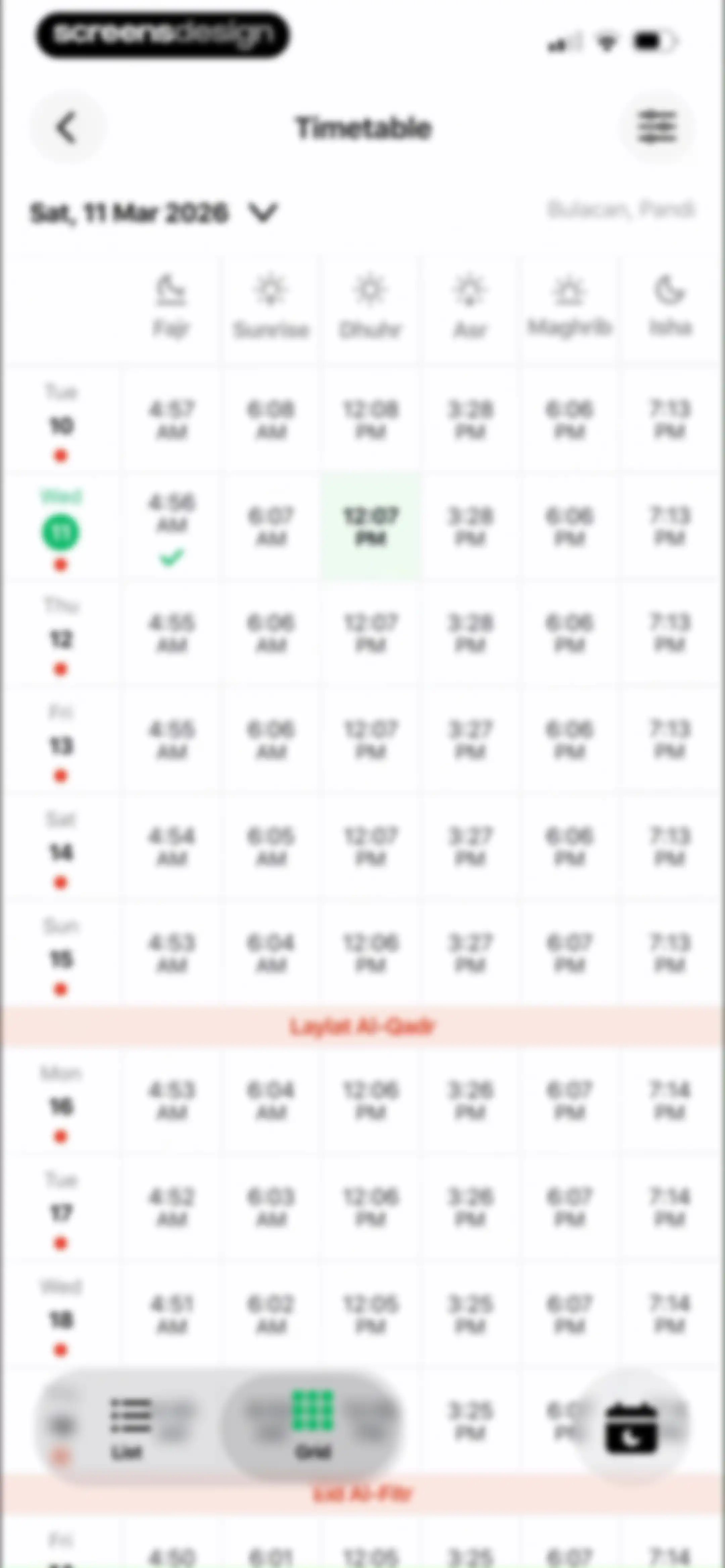 Muslim: Prayer Times, Qibla screen 24