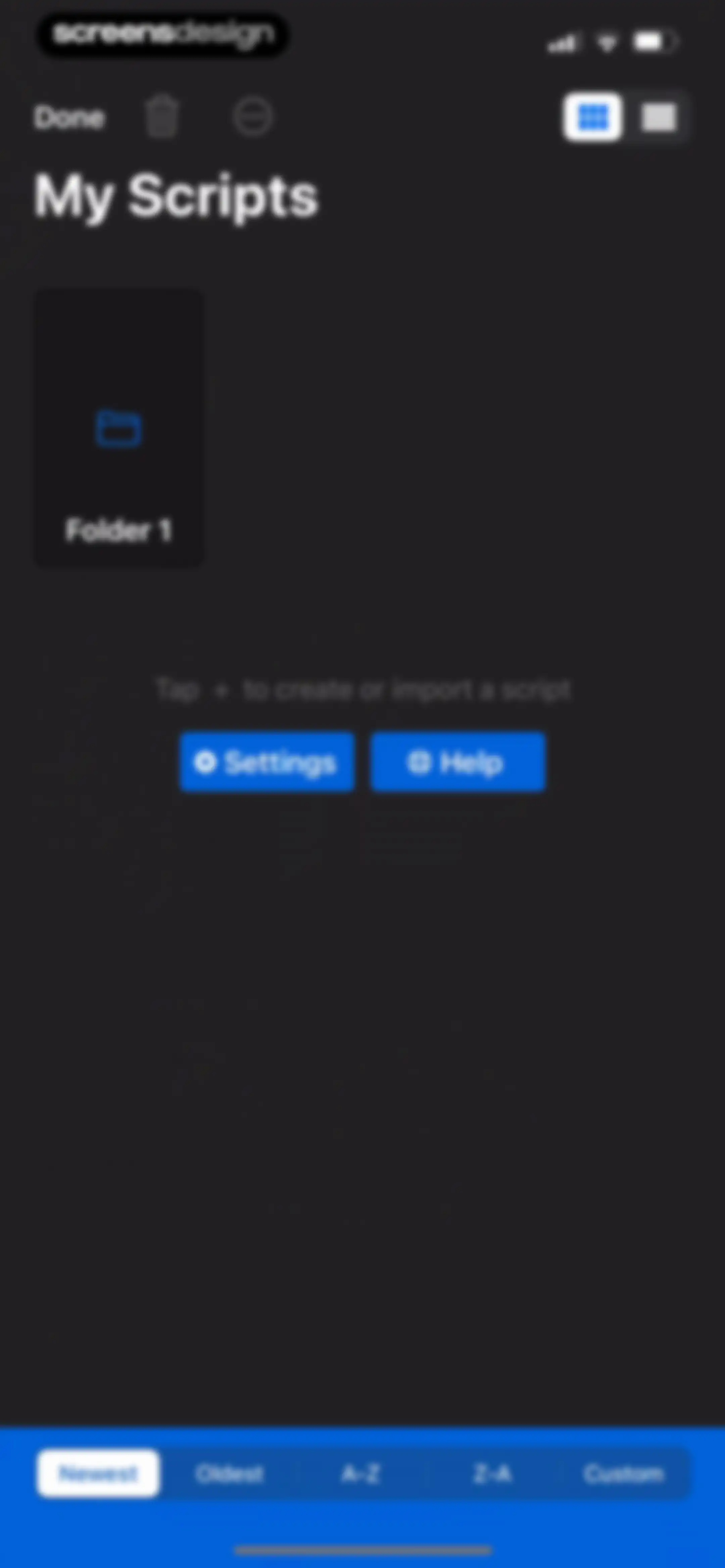 Teleprompter screen 76